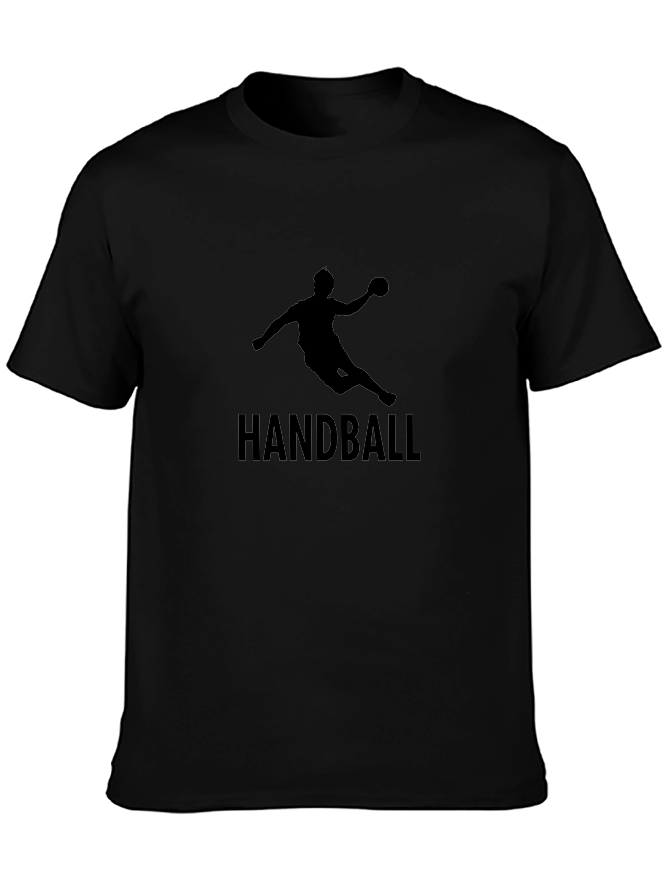 Handball Graphic Tee - Sporty Black T-Shirt