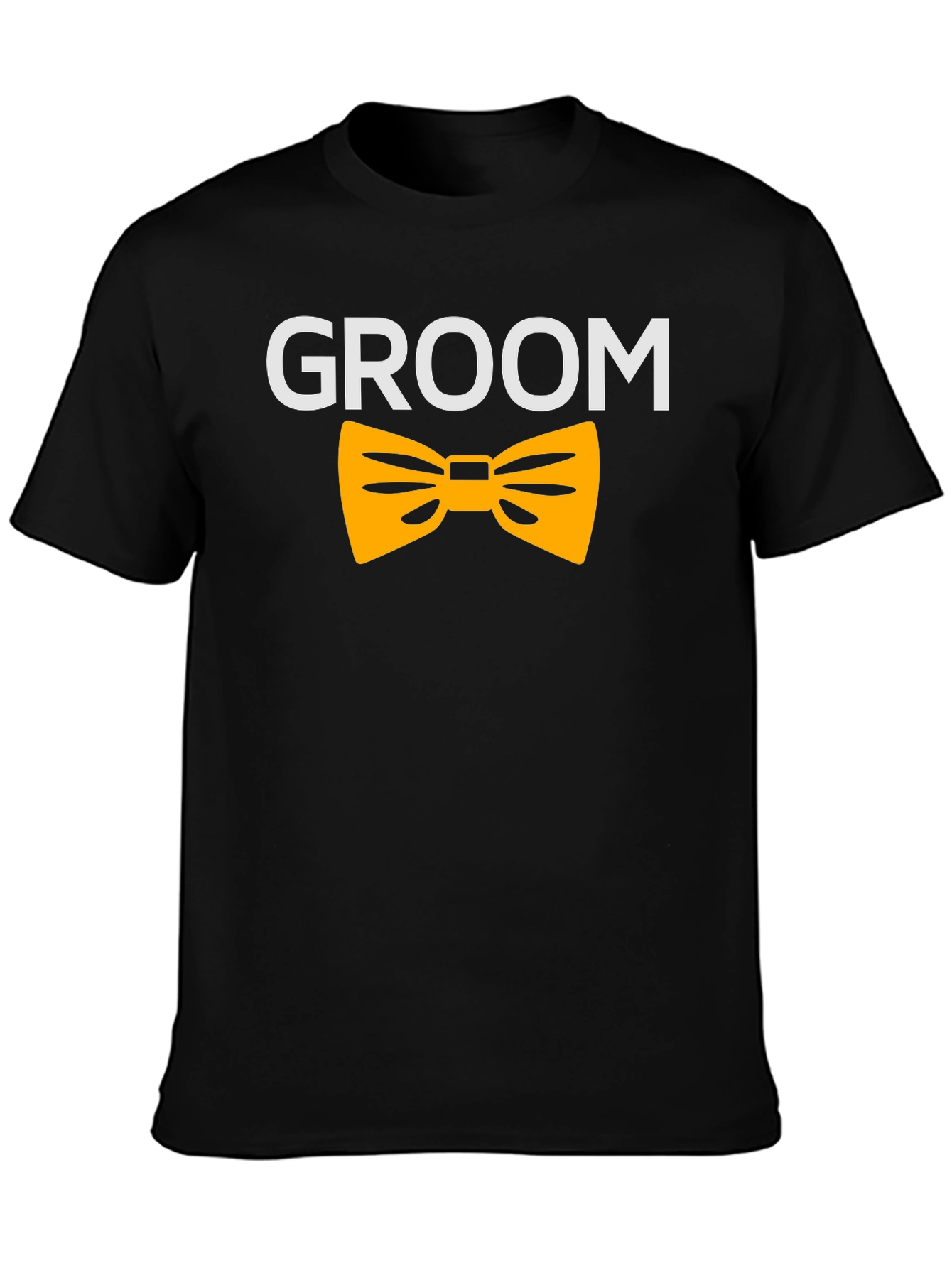 Groom T-Shirt - Black with Bowtie
