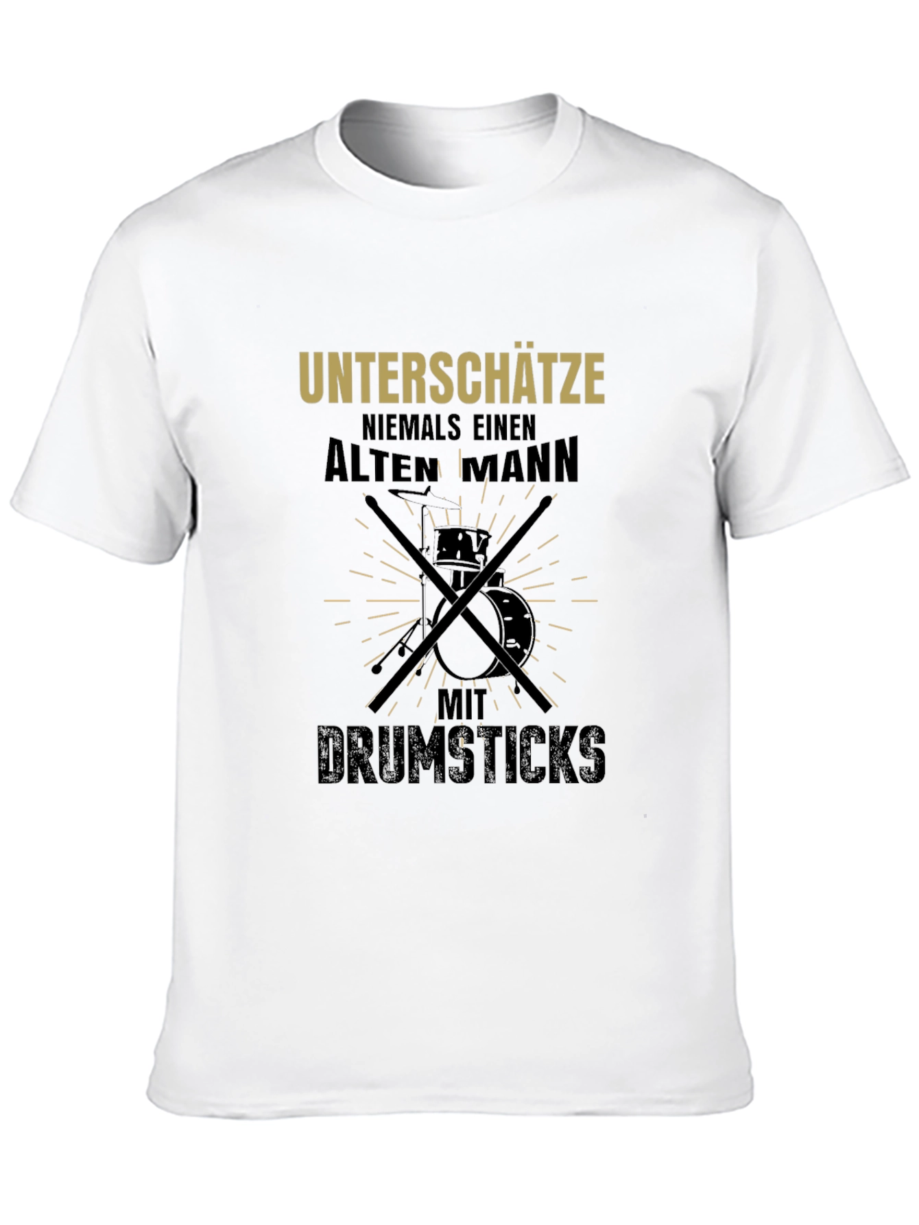 Drummer Old Man T-Shirt: Never Underestimate!