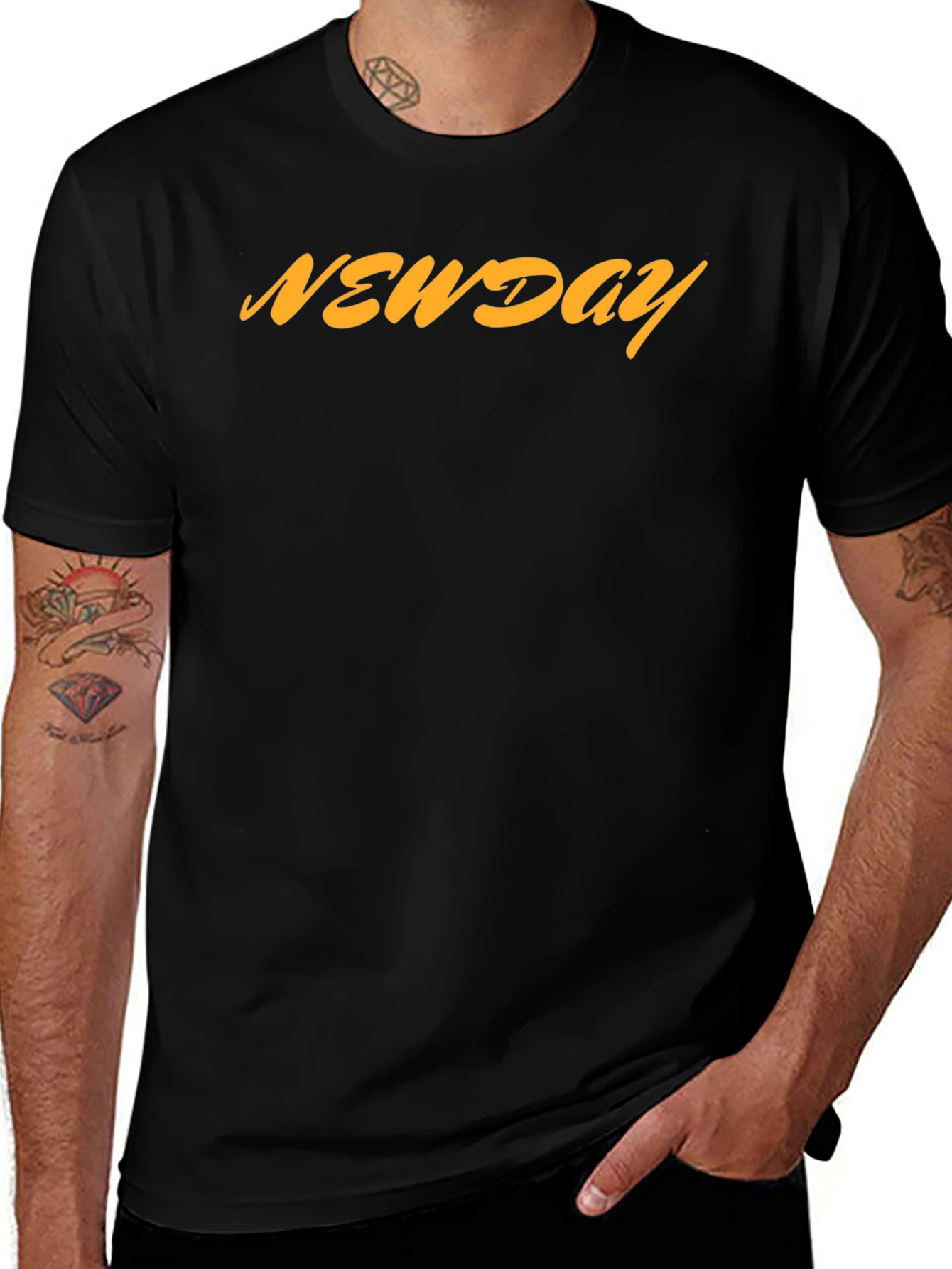 NEWDAY Mens Graphic T-Shirt - Casual Style
