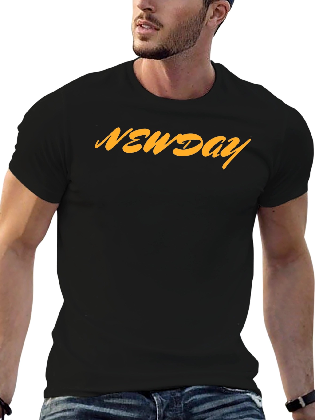 NEWDAY Mens Graphic T-Shirt - Casual Style