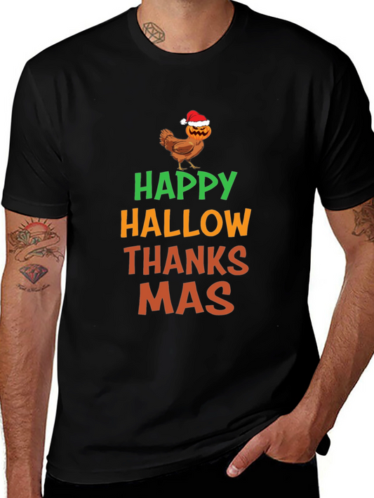 Happy Hallowthanksmas Graphic T-Shirt