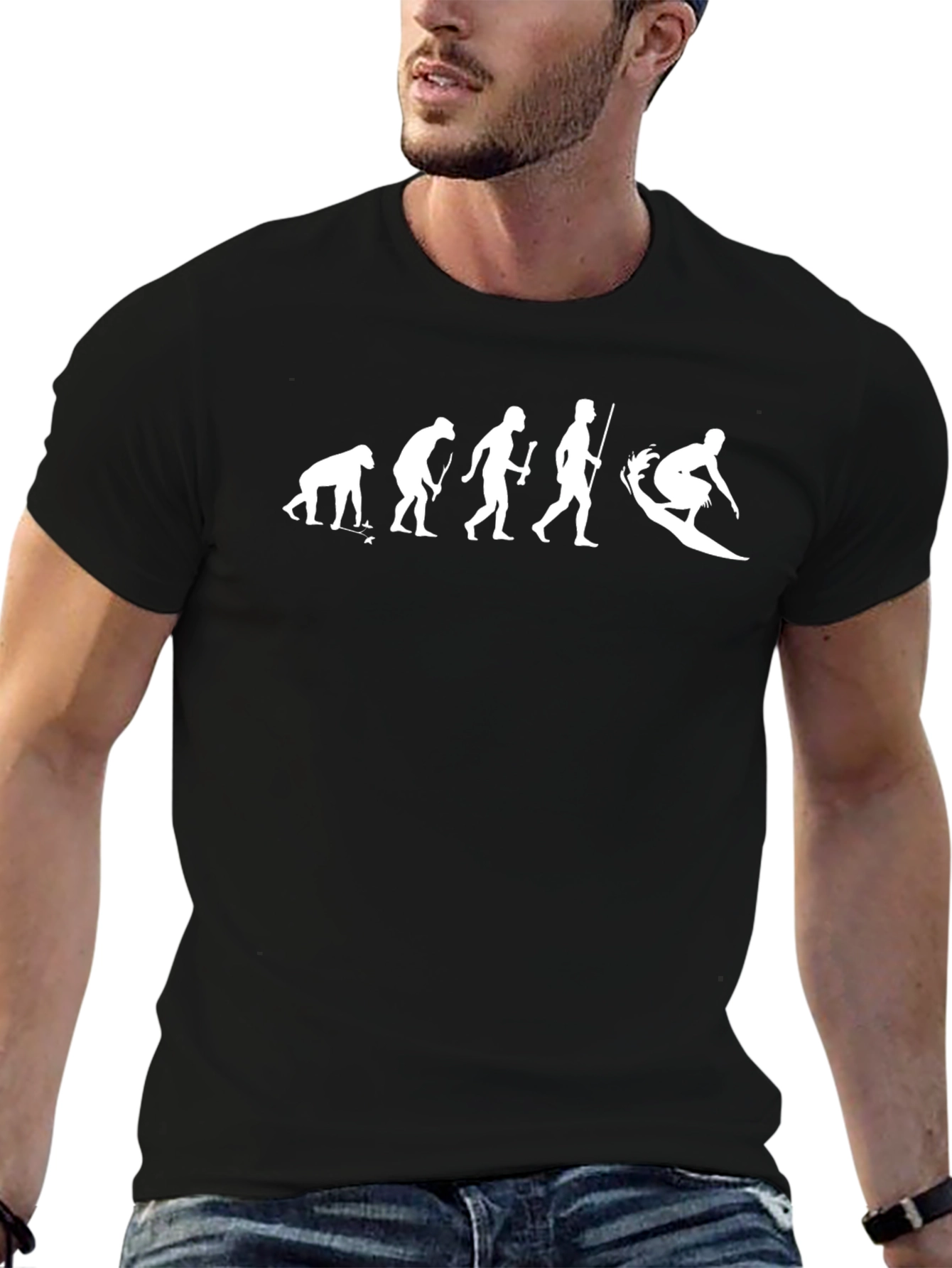 Evolution of Surfing Mens T-Shirt