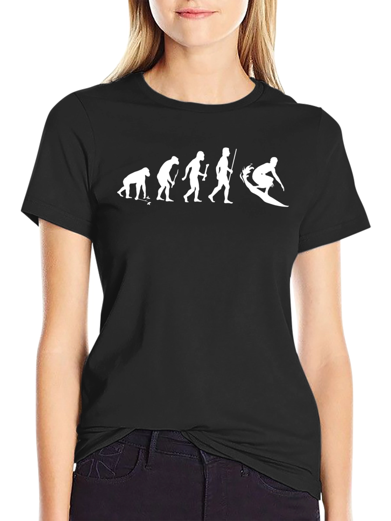 Evolution of Surfing Mens T-Shirt