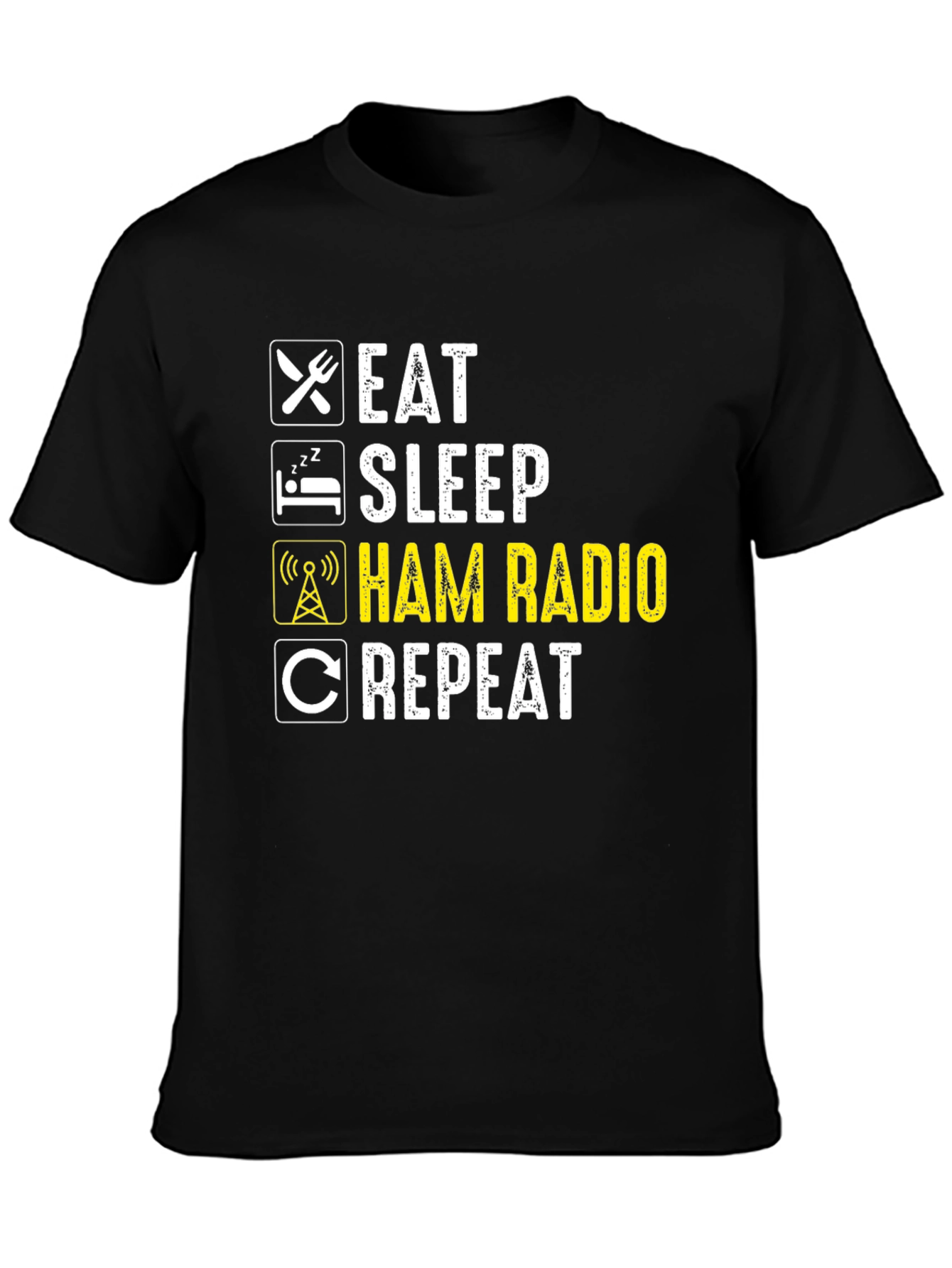 Eat Sleep Ham Radio Repeat T-Shirt