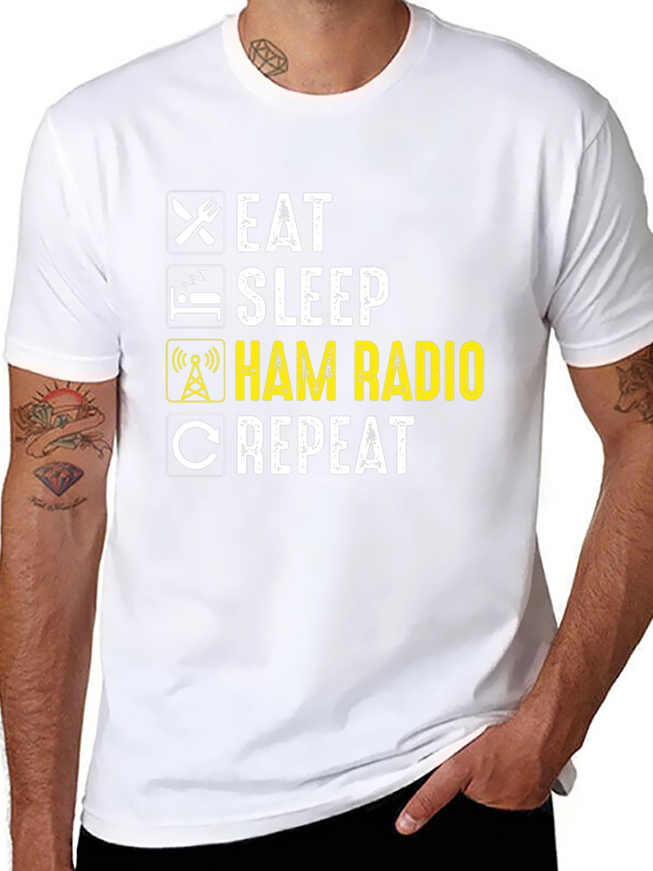 Eat Sleep Ham Radio Repeat T-Shirt