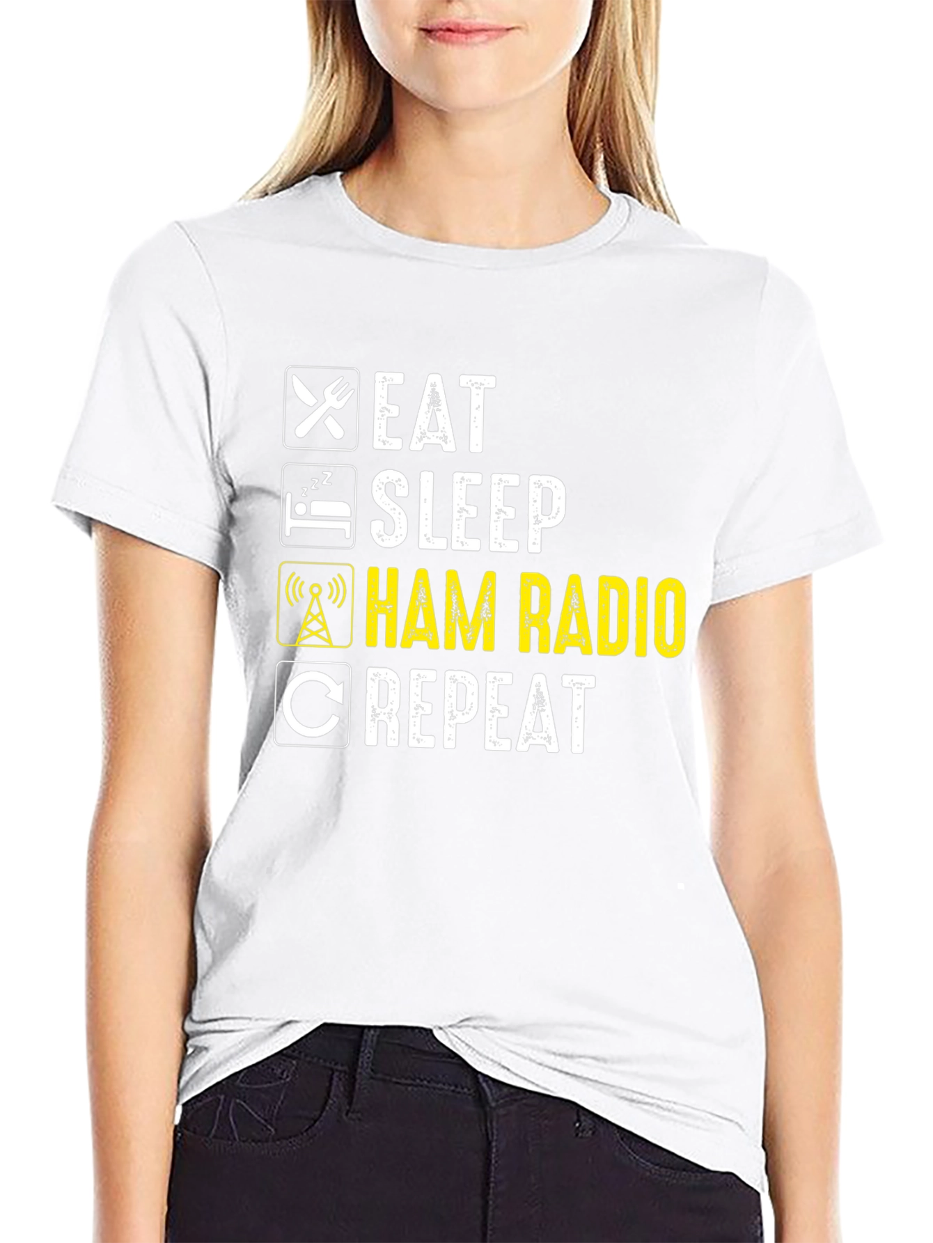 Eat Sleep Ham Radio Repeat T-Shirt