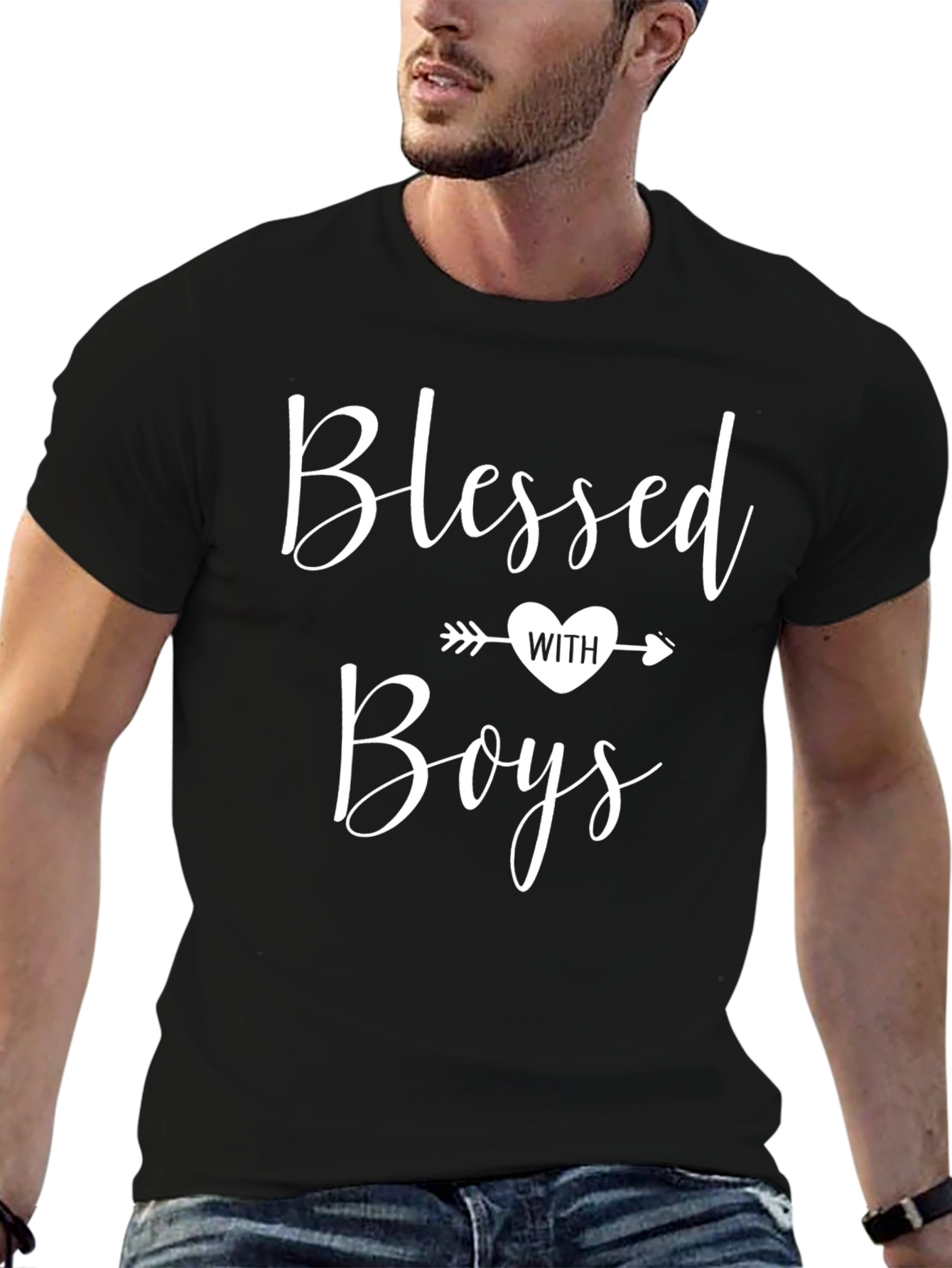 Blessed with Boys Graphic T-Shirt
