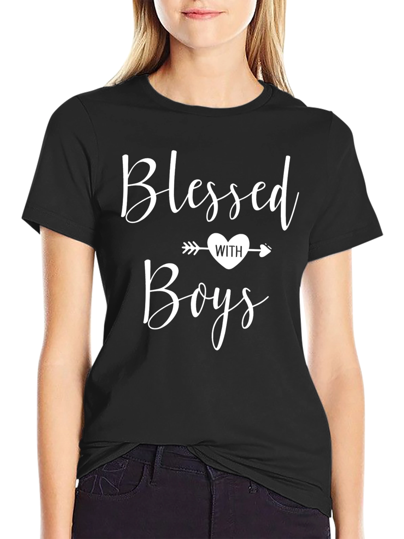 Blessed with Boys Graphic T-Shirt