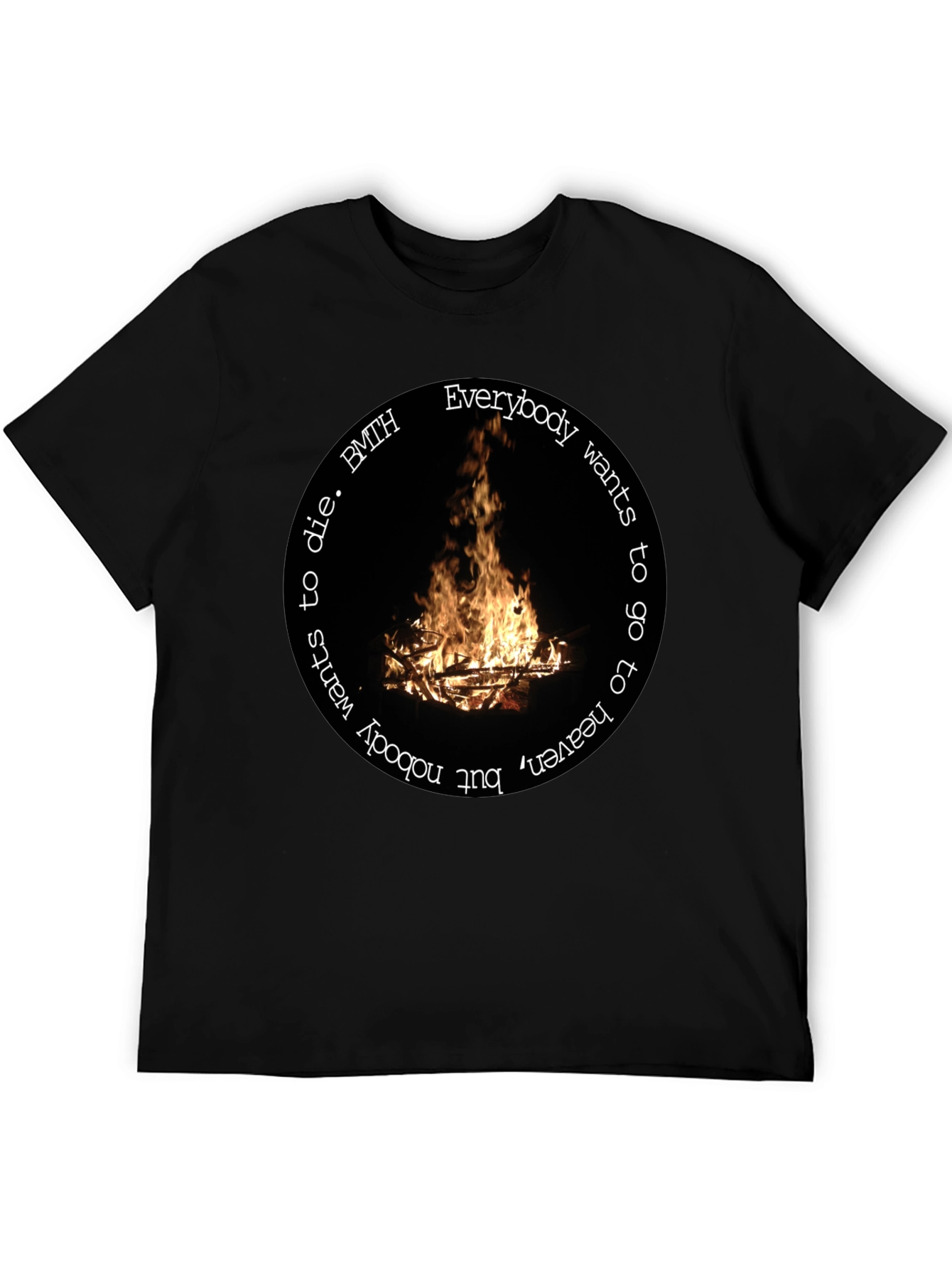 BMTH Campfire Graphic T-Shirt - Unisex Black Tee