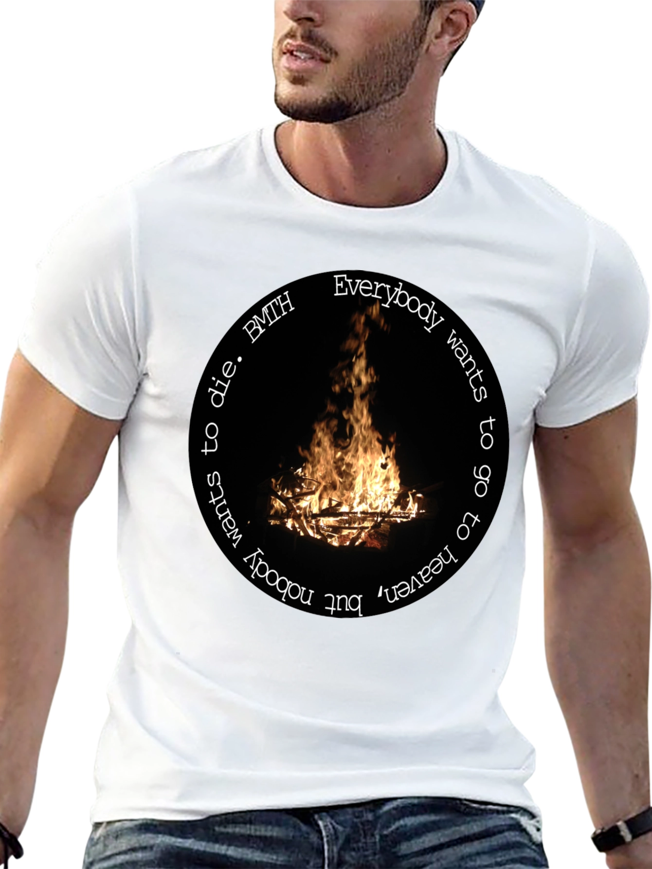 BMTH Campfire Graphic T-Shirt - Unisex Black Tee