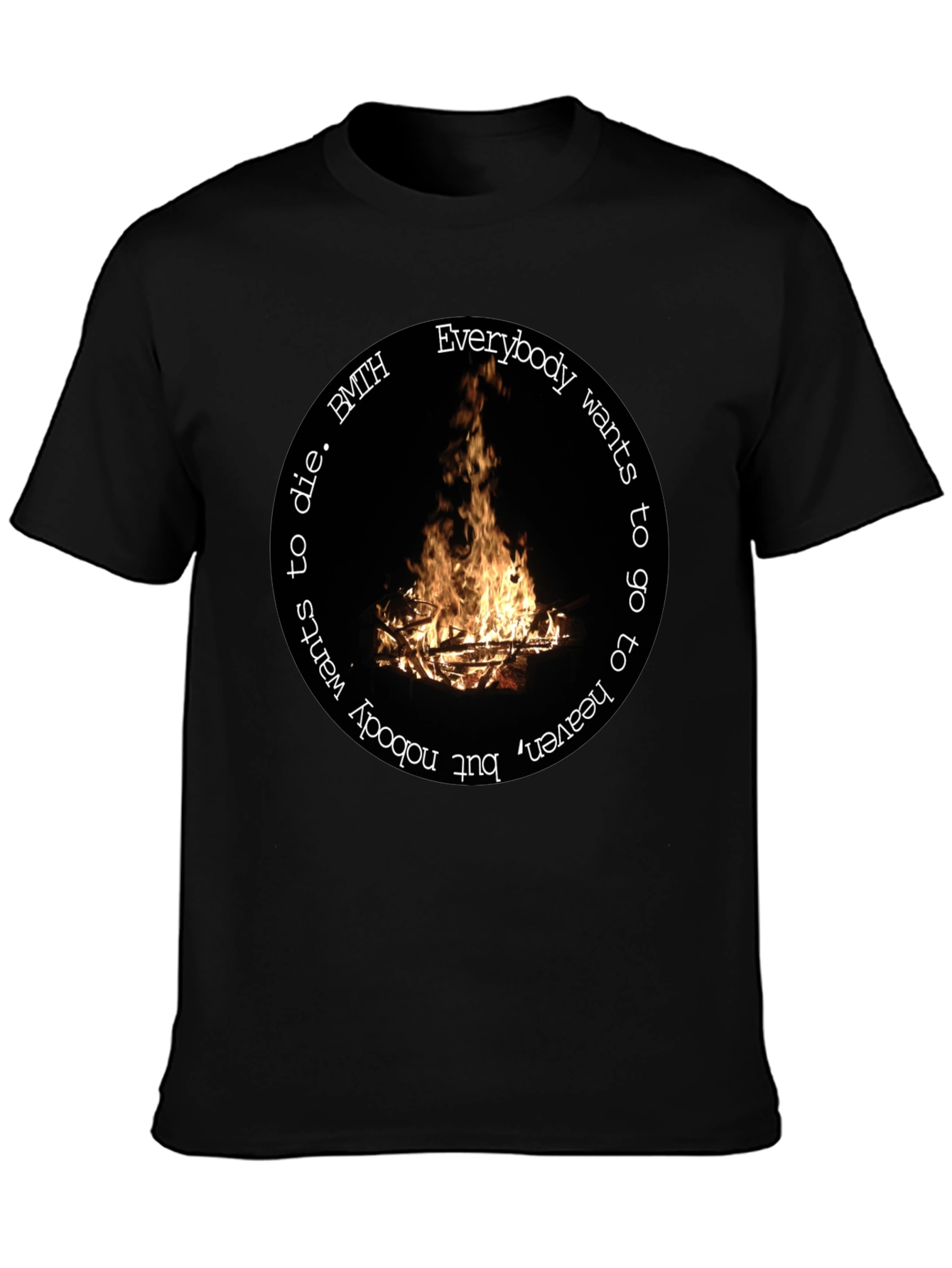 BMTH Campfire Graphic T-Shirt - Unisex Black Tee