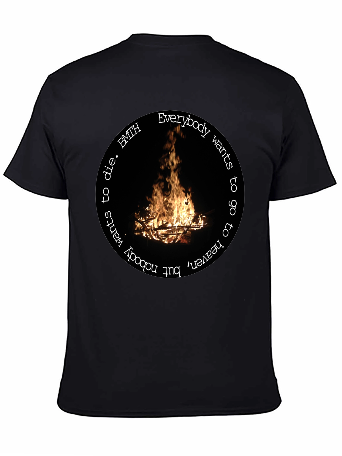 BMTH Campfire Graphic T-Shirt - Unisex Black Tee