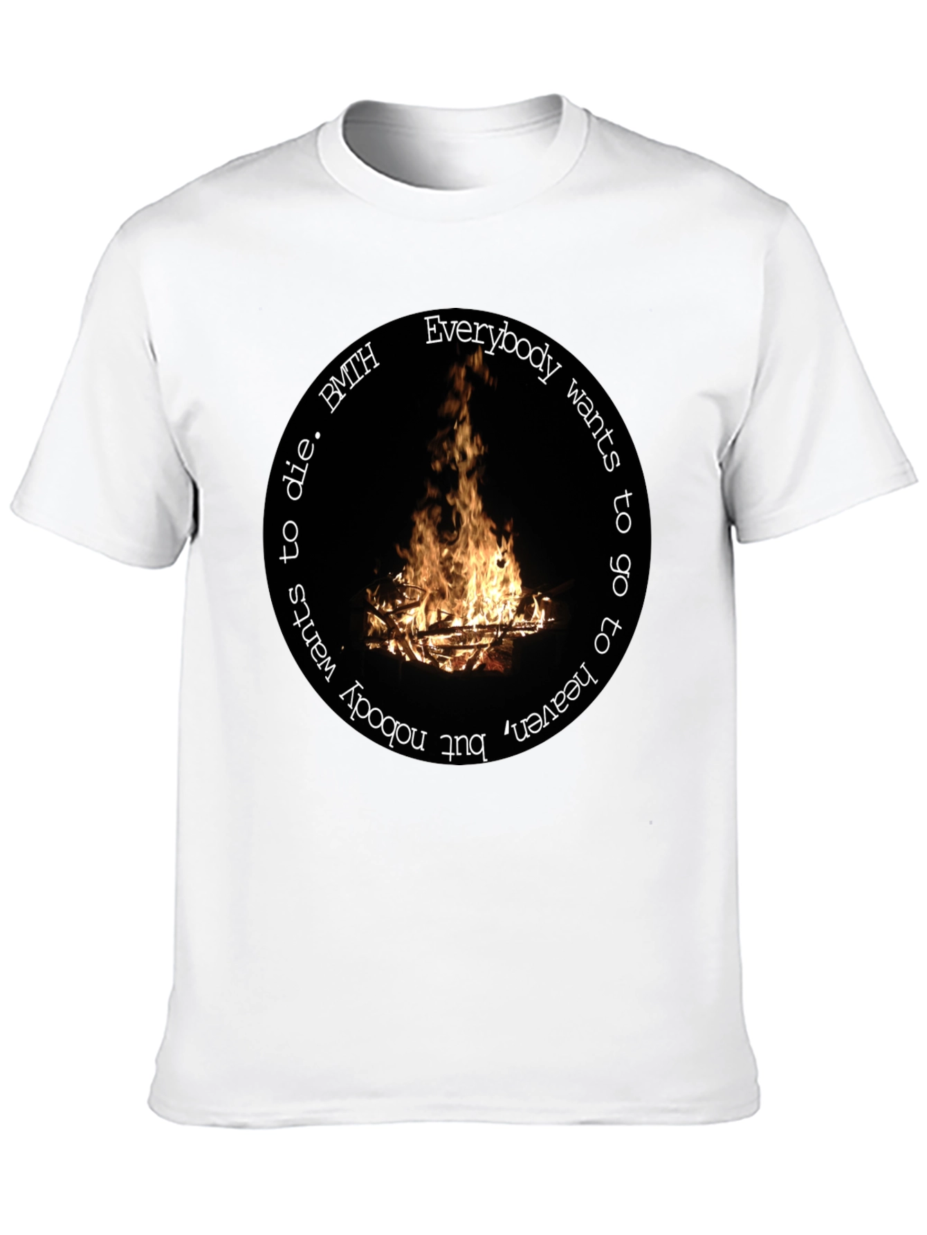 BMTH Campfire Graphic T-Shirt - Unisex Black Tee