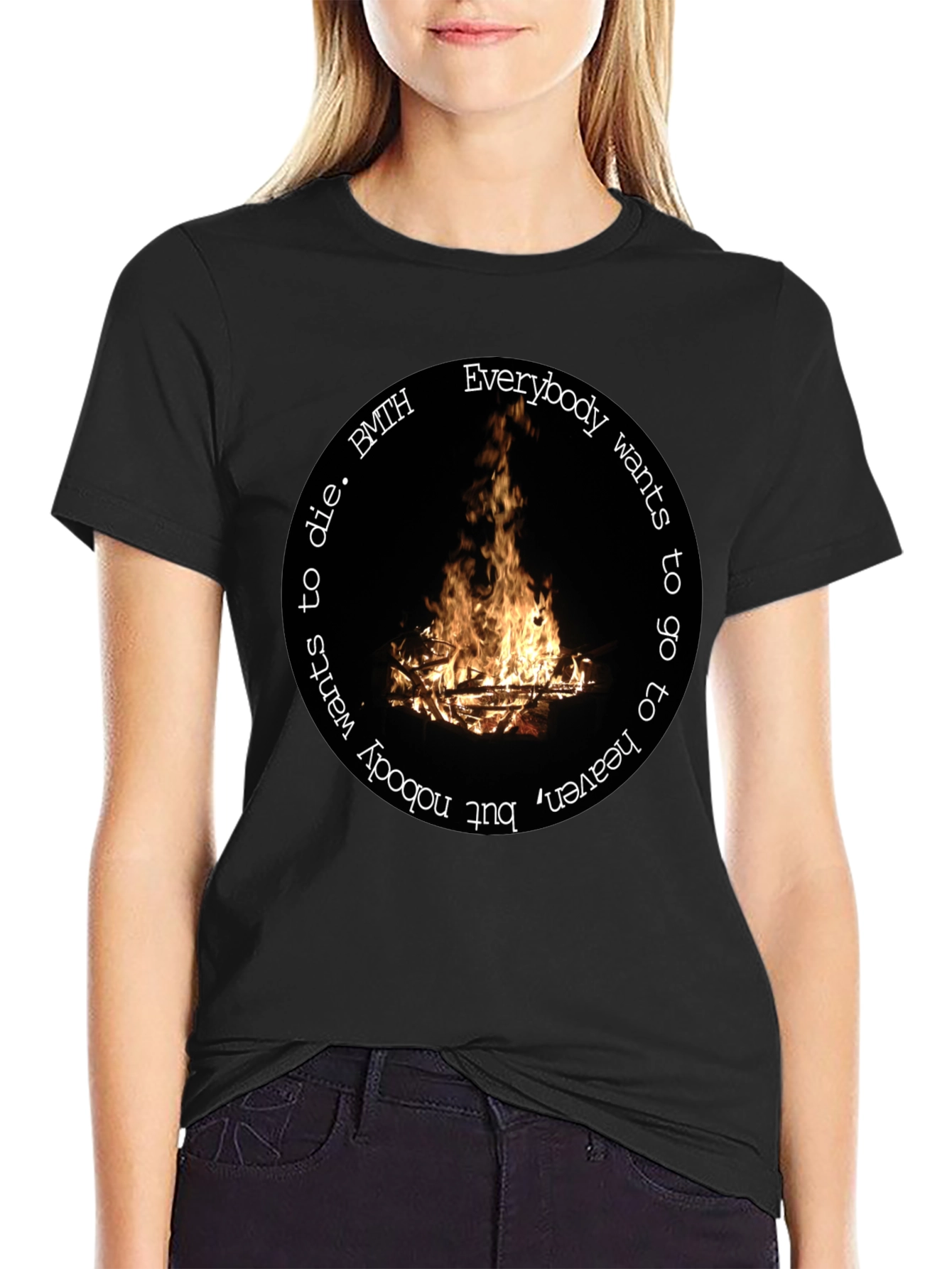 BMTH Campfire Graphic T-Shirt - Unisex Black Tee