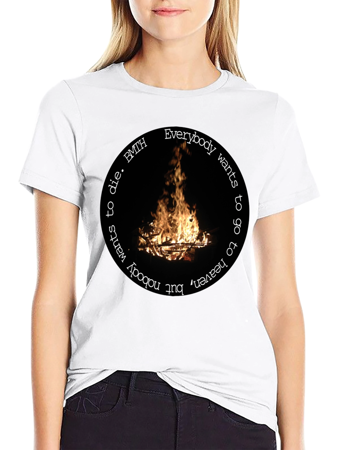 BMTH Campfire Graphic T-Shirt - Unisex Black Tee
