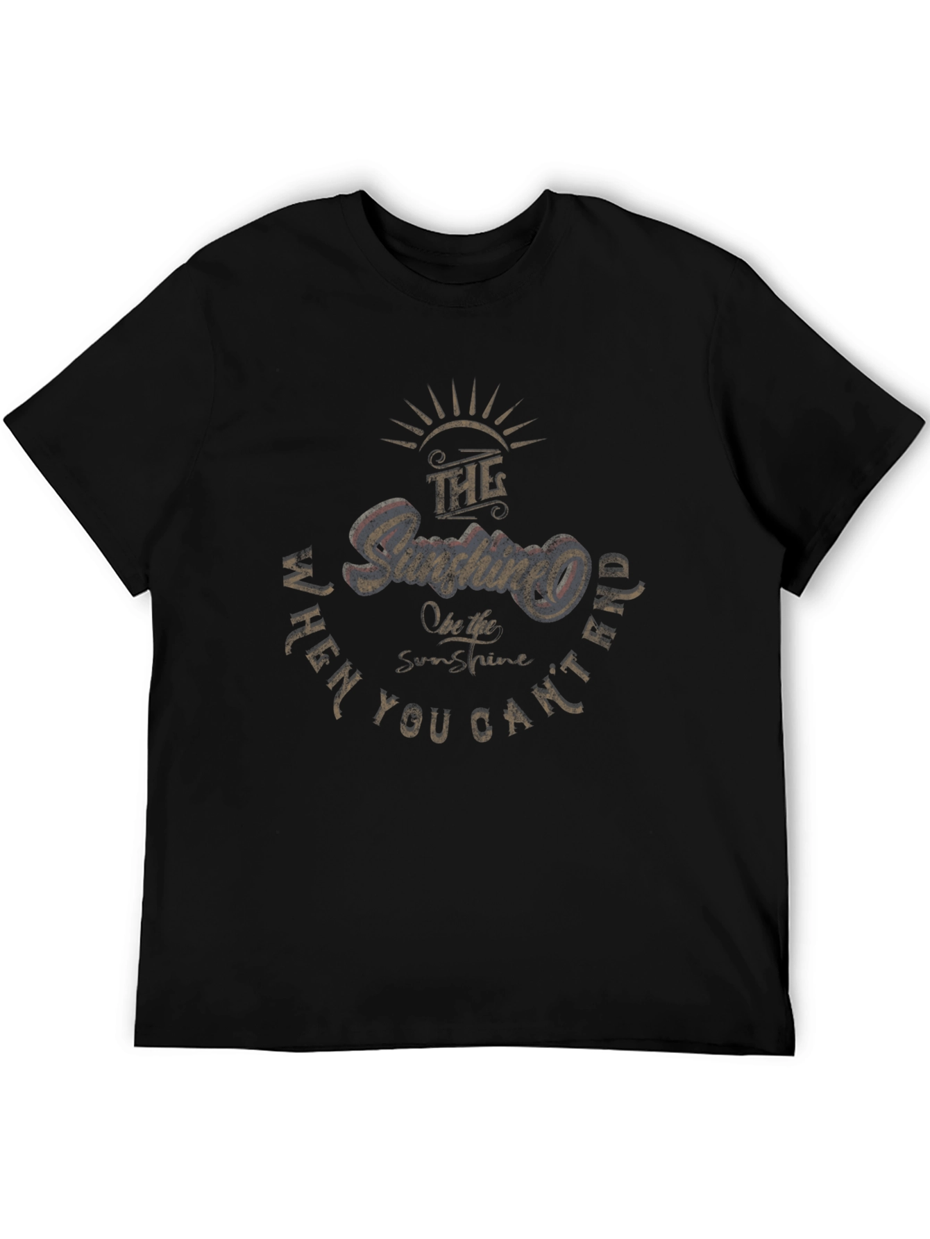 Sunshine Graphic T-Shirt - Black