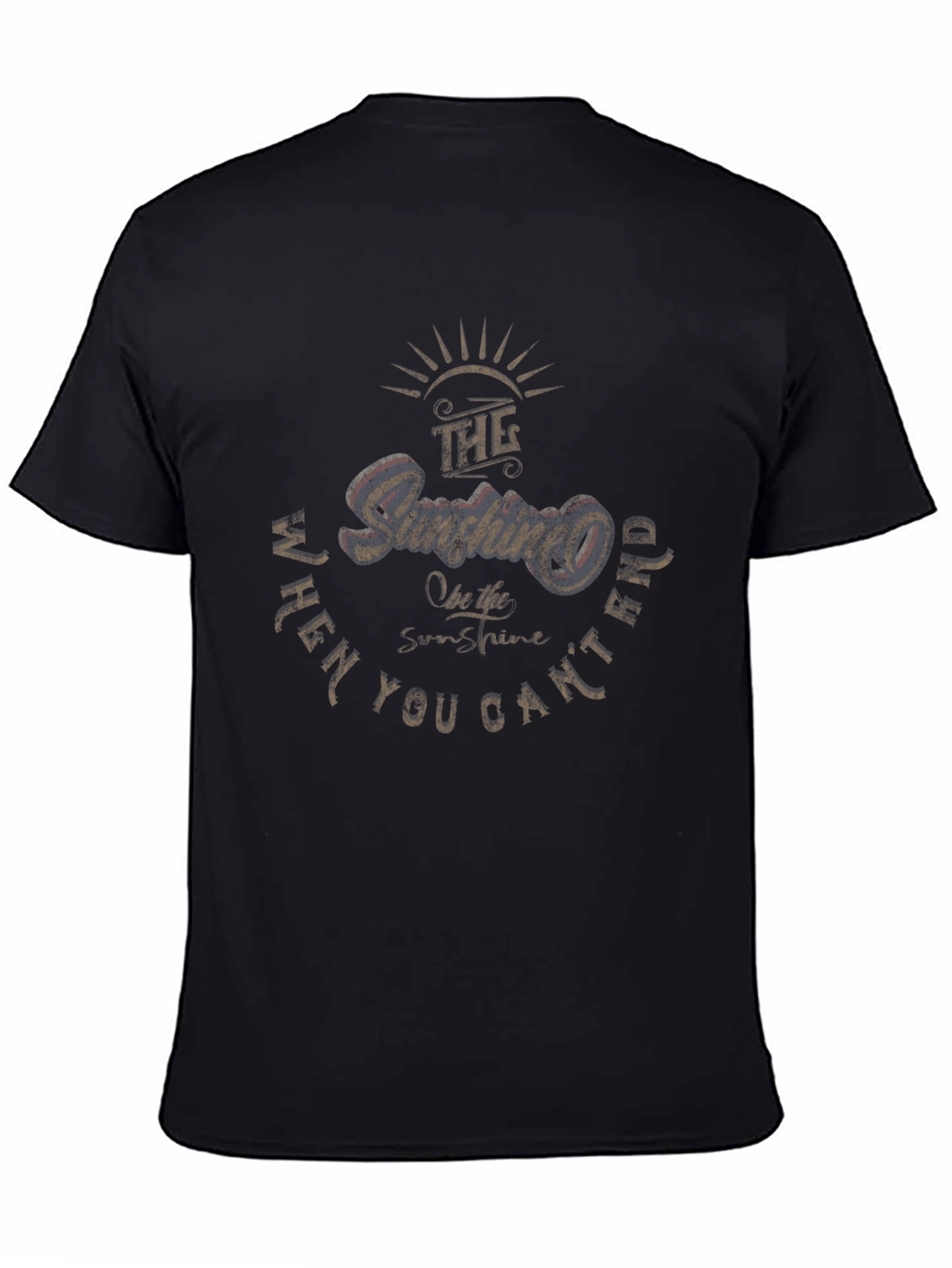 Sunshine Graphic T-Shirt - Black