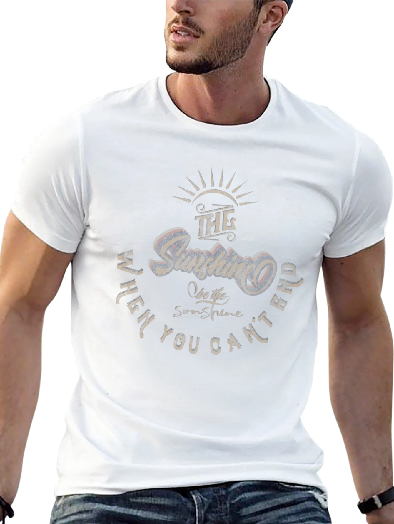 Sunshine Graphic T-Shirt - Black