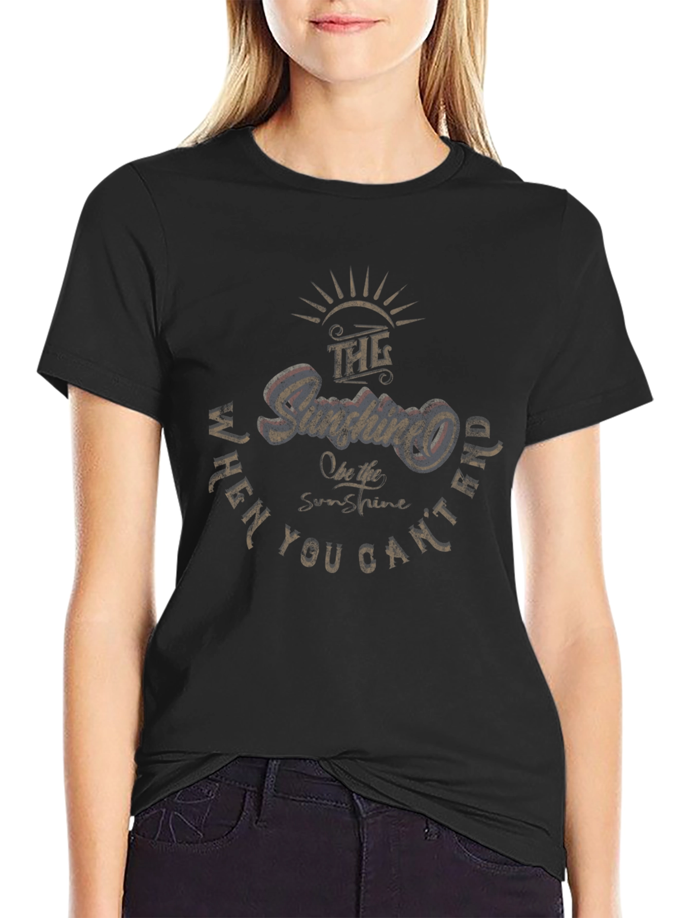 Sunshine Graphic T-Shirt - Black