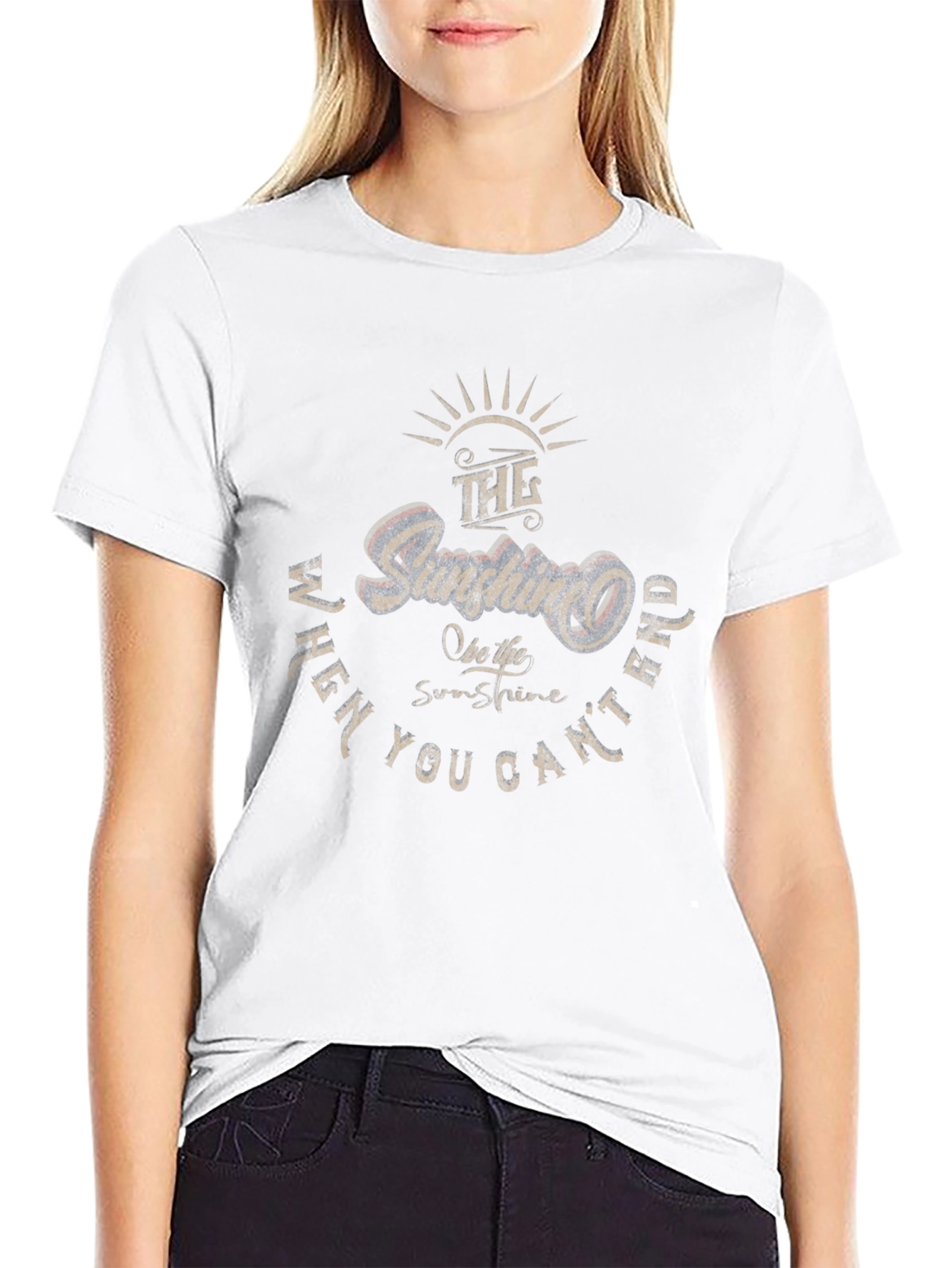 Sunshine Graphic T-Shirt - Black