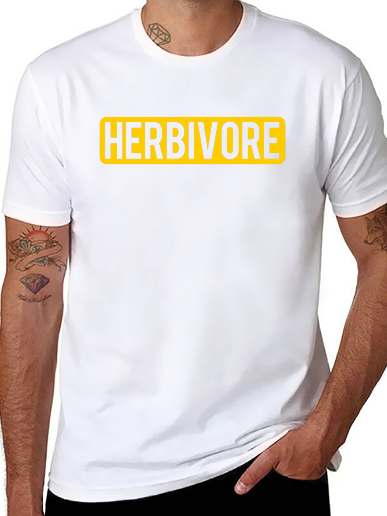 Herbivore Graphic Tee - Bold Vegan Statement Shirt