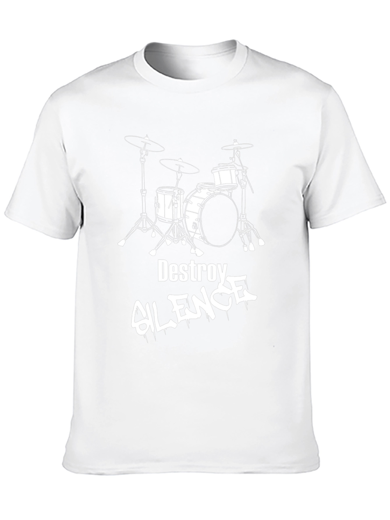 Destroy Silence Drum Kit T-Shirt - Black