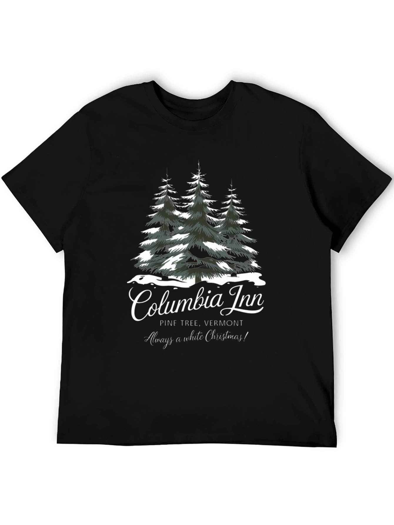 Columbia Inn Pine Tree Vermont Christmas T-Shirt