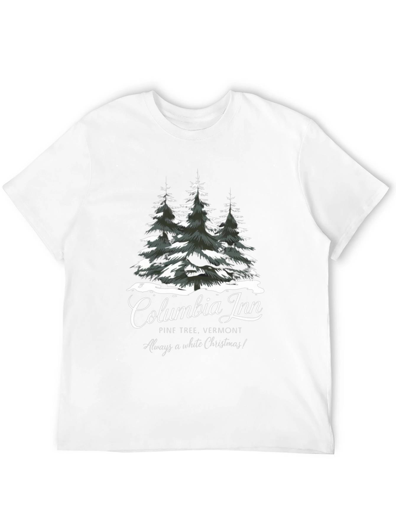 Columbia Inn Pine Tree Vermont Christmas T-Shirt