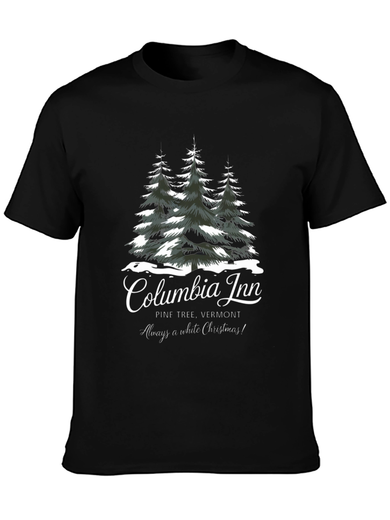 Columbia Inn Pine Tree Vermont Christmas T-Shirt