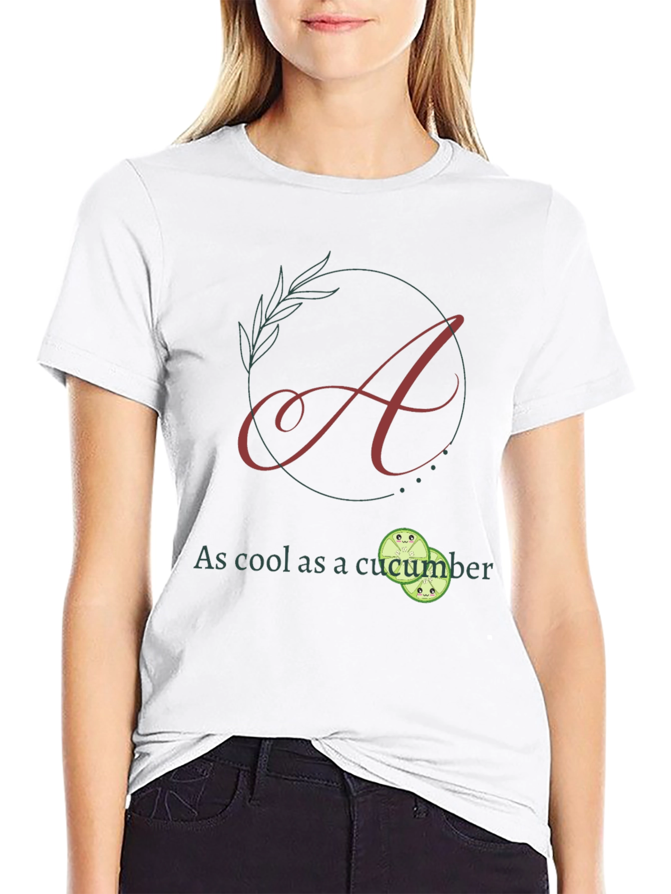 Cool as a Cucumber Black Graphic Tee