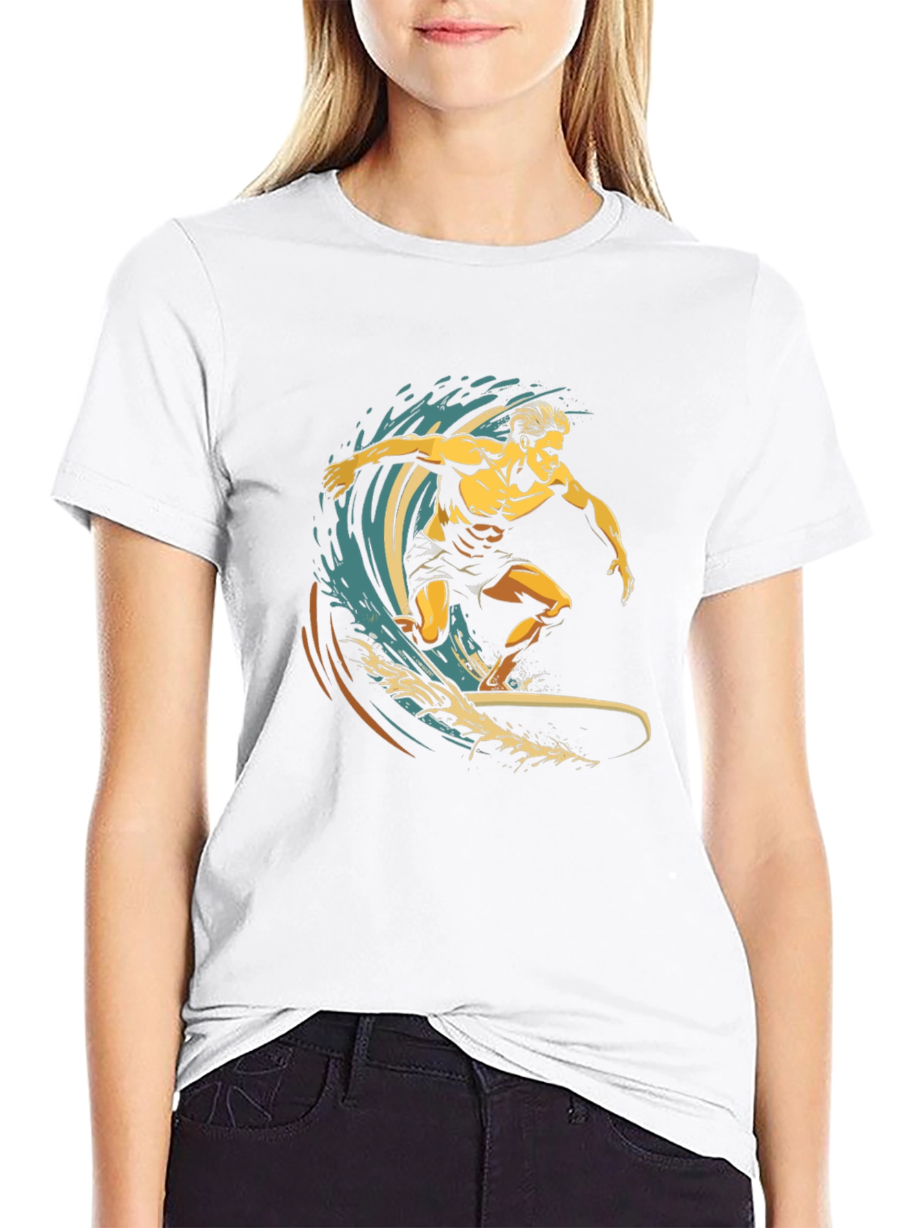 Surfer Graphic Tee - Ride the Wave in Style