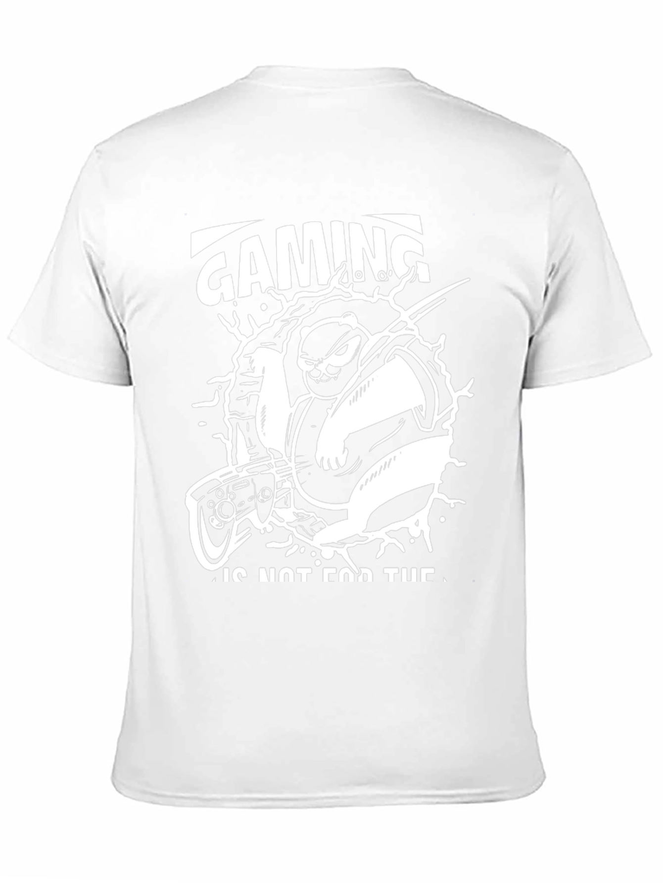 Gaming Panda T-Shirt: Black Graphic Tee for Gamers