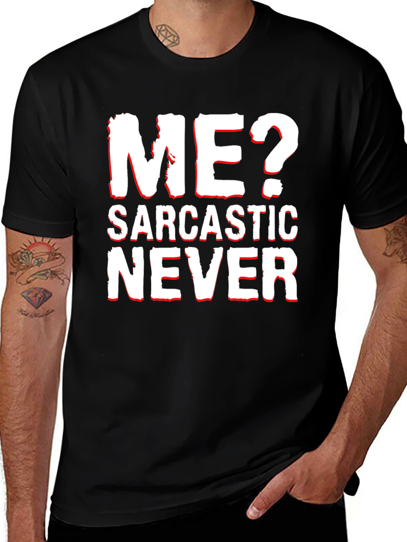 Sarcastic Never T-Shirt Funny Graphic Tee
