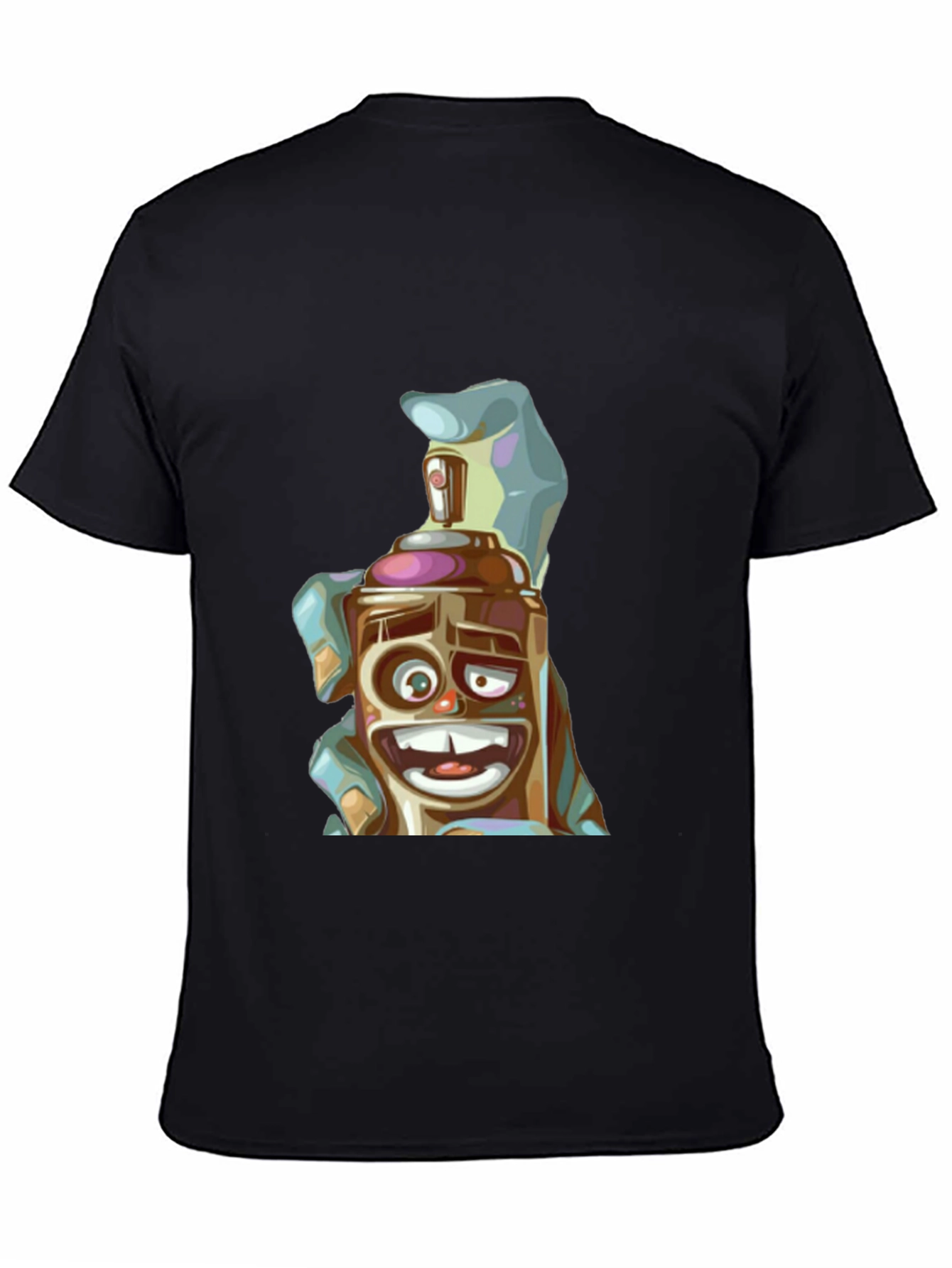 Spray Can Cartoon Graphic T-Shirt