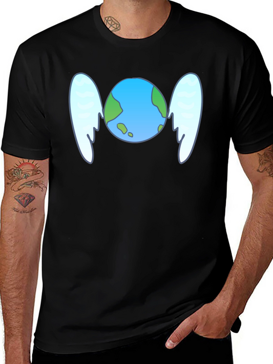 Winged Earth Graphic Tee - Save the Planet Style