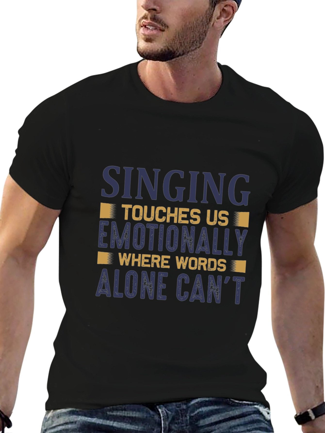 Singing Touches Us T-Shirt - Emotionally Moving Design