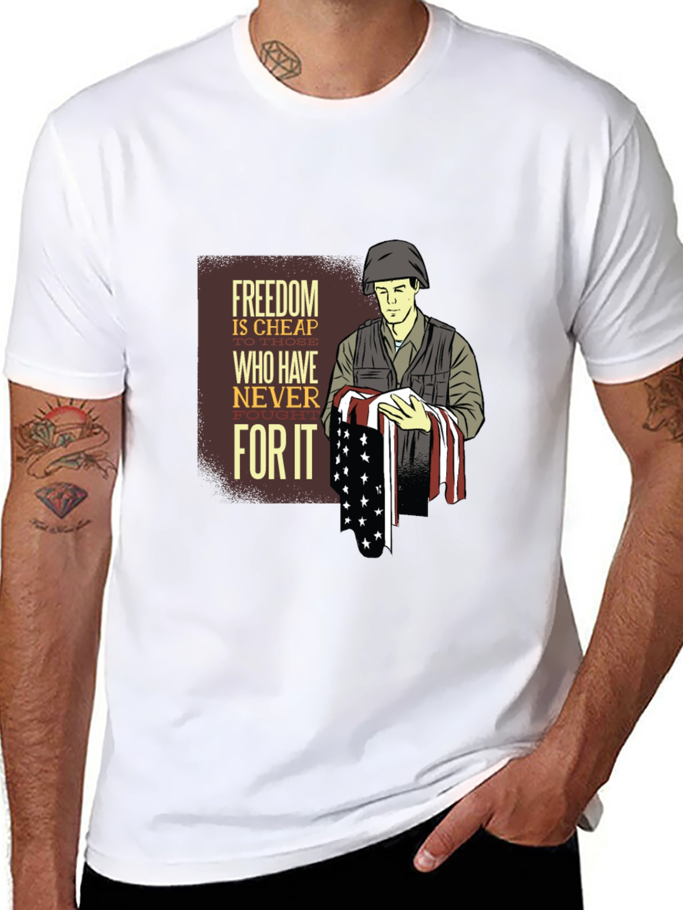 Freedom is Cheap T-Shirt - Veteran Graphic Tee