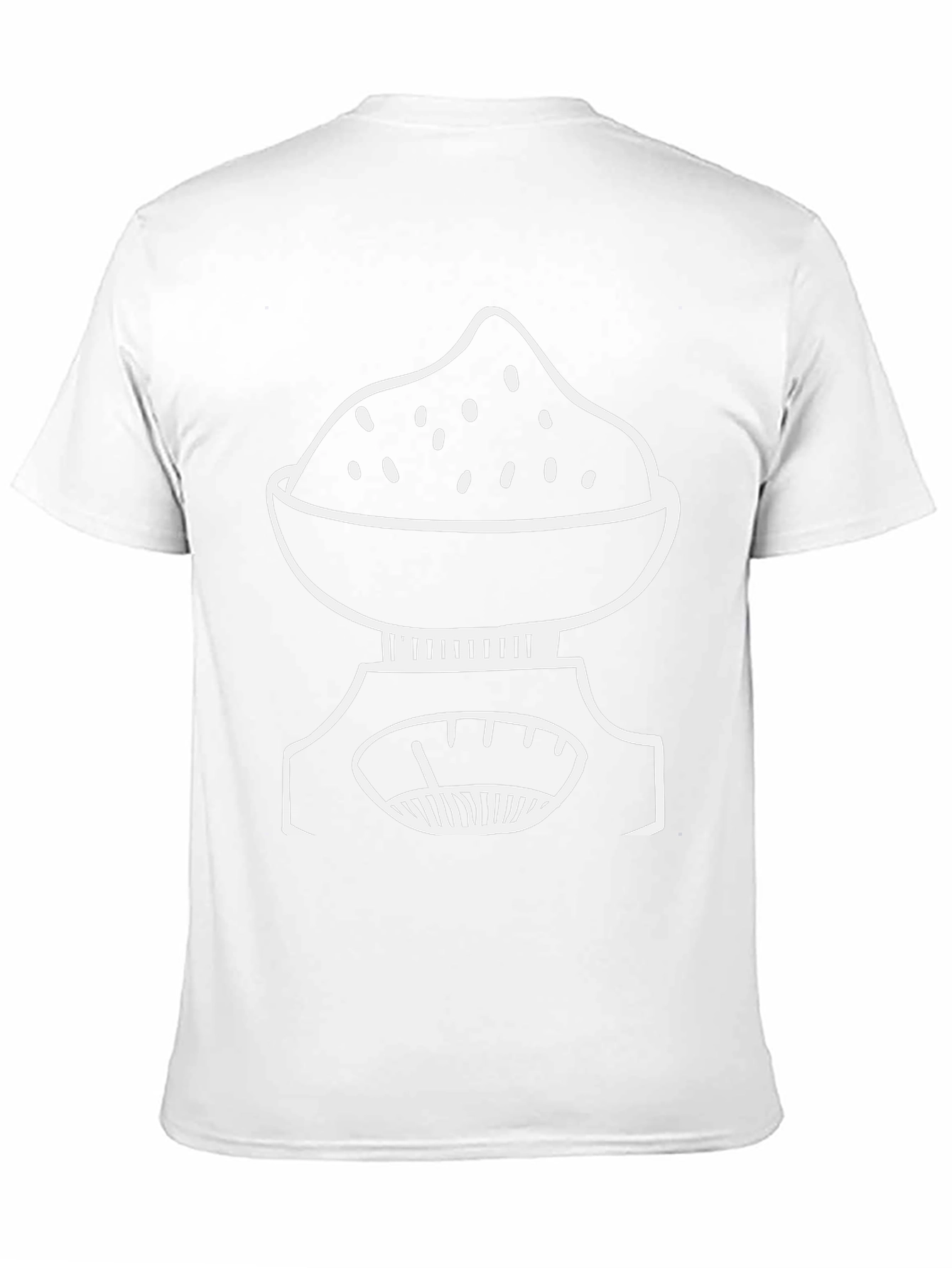 Food Scale Graphic Tee - Black Casual T-Shirt