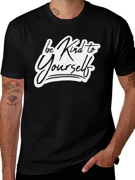 Be Kind to Yourself Black Graphic Tee