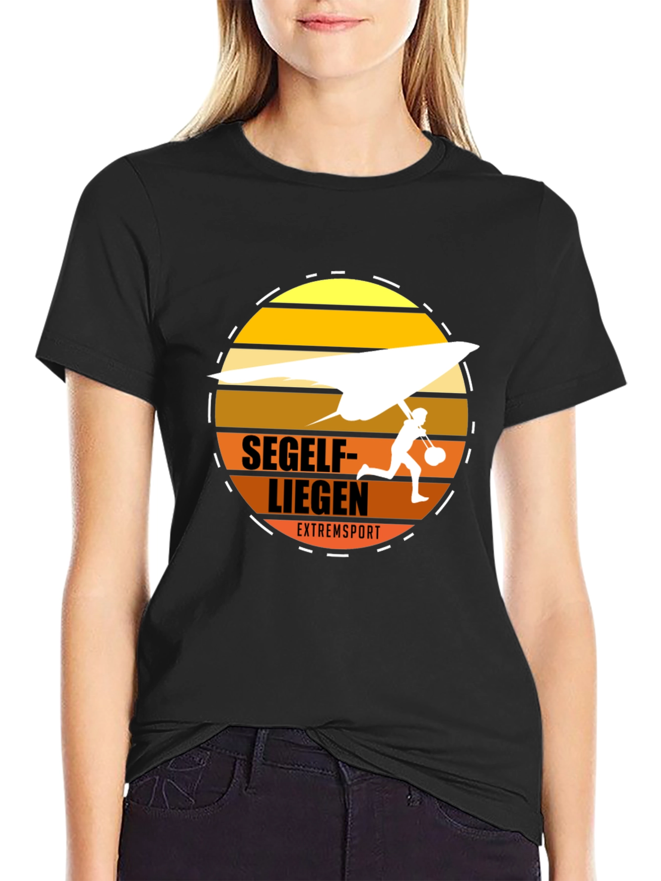 Extreme Sports T-Shirt - Hang Gliding Design