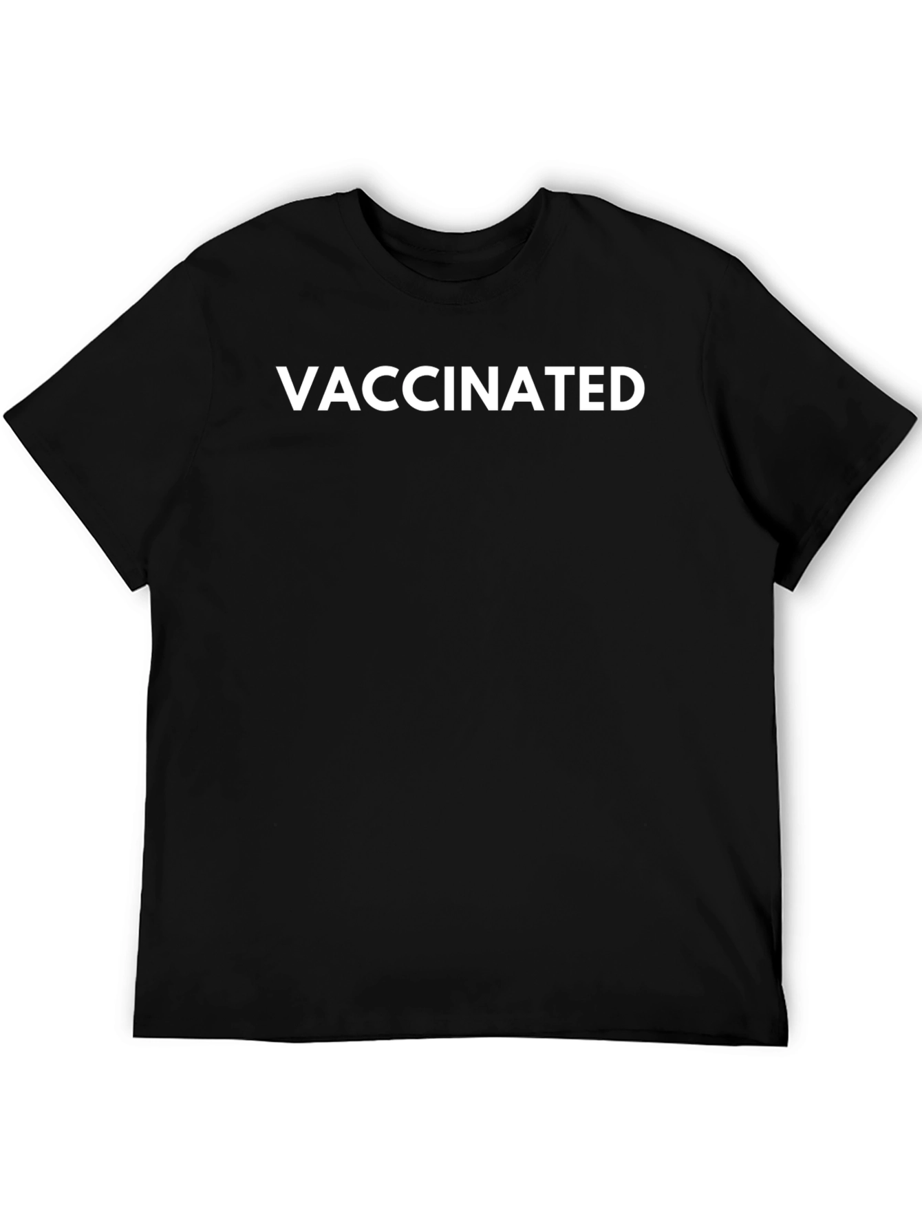 Vaccinated Graphic T-Shirt - Black