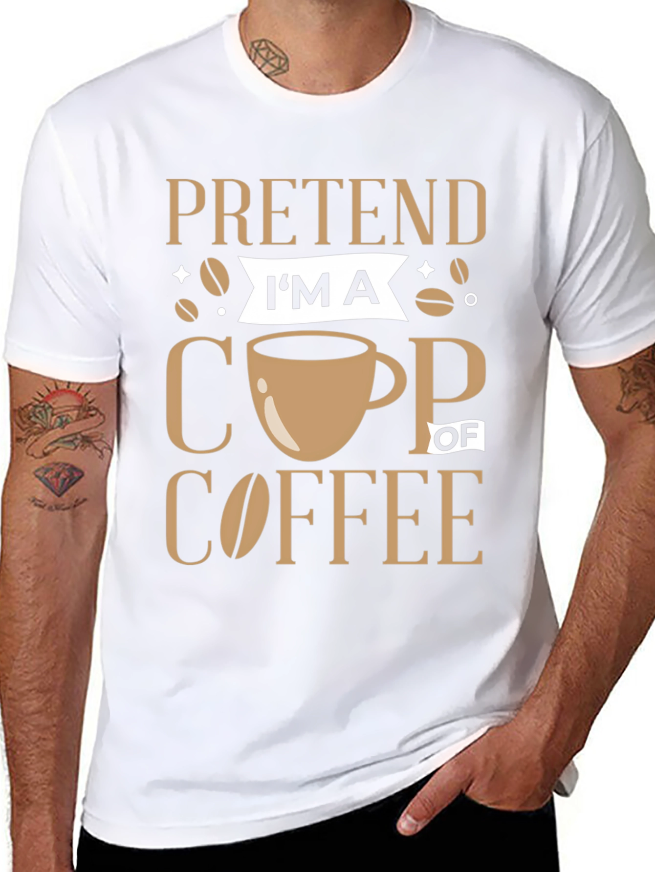 Pretend Im a Cup of Coffee Graphic Tee