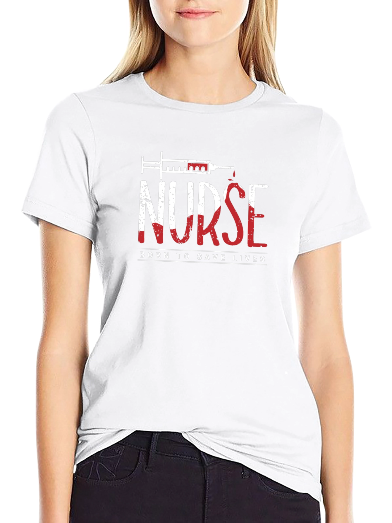 Nurse Born to Save Lives Graphic T-Shirt