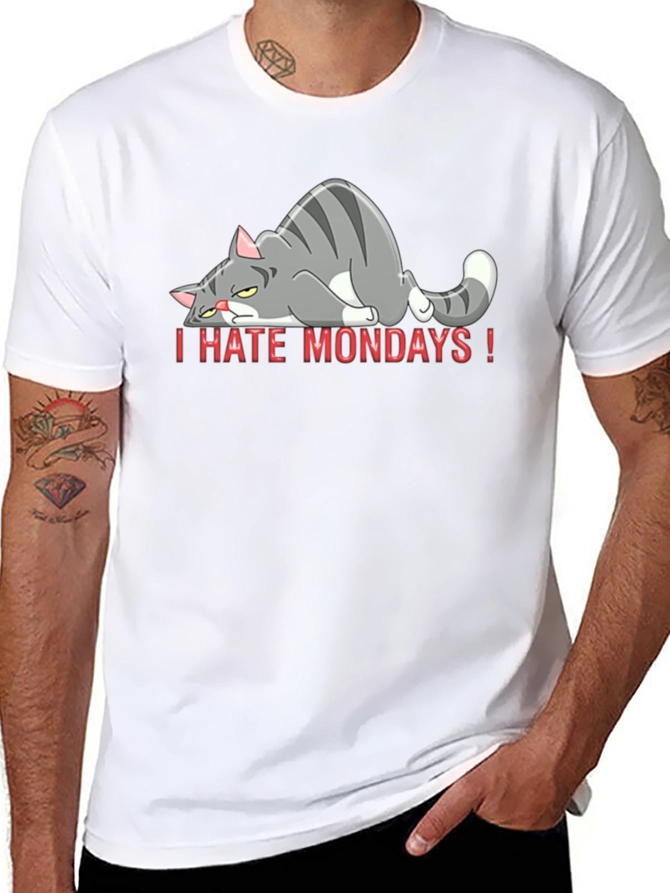 I Hate Mondays Cat T-Shirt