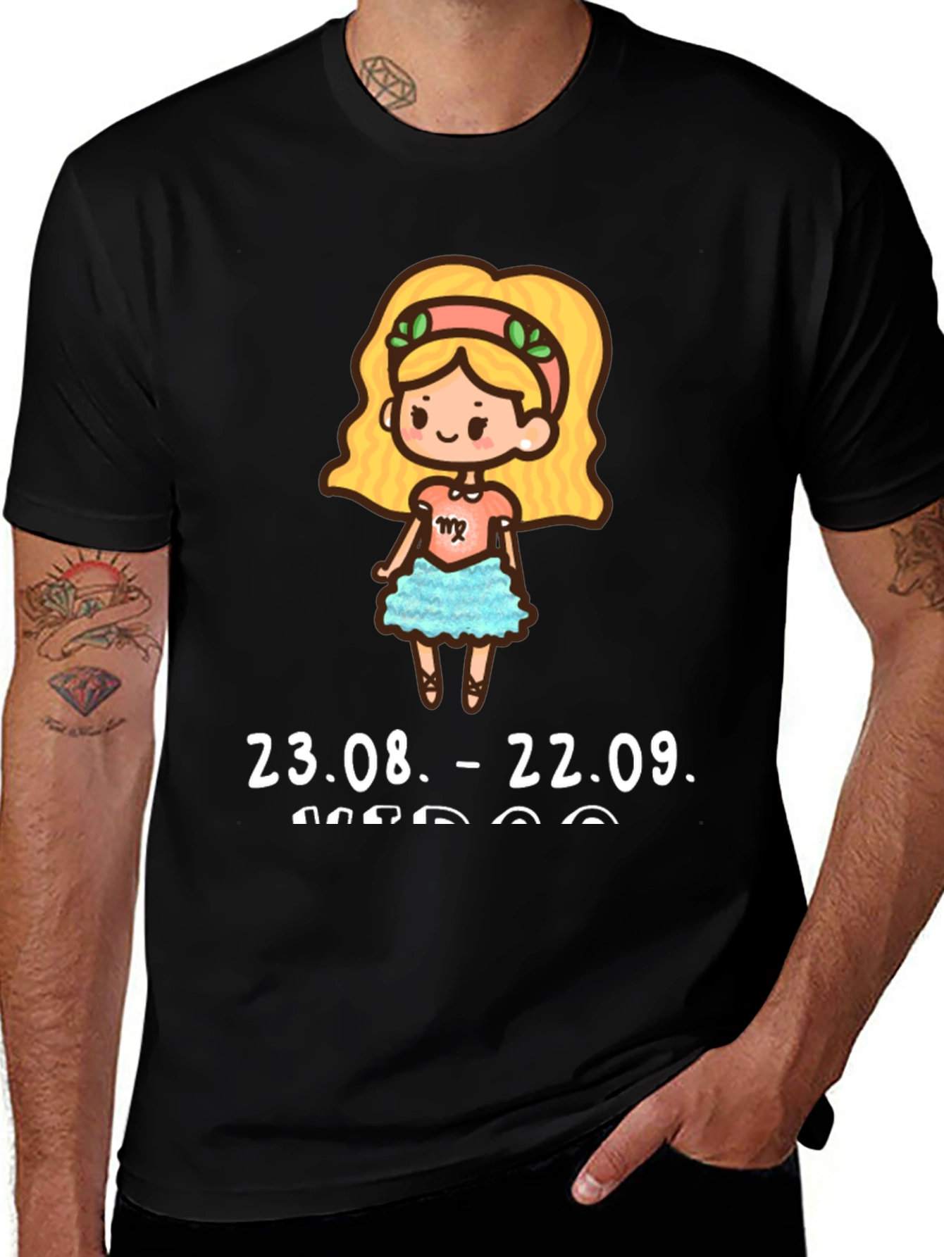 Virgo Zodiac Sign Graphic Tee