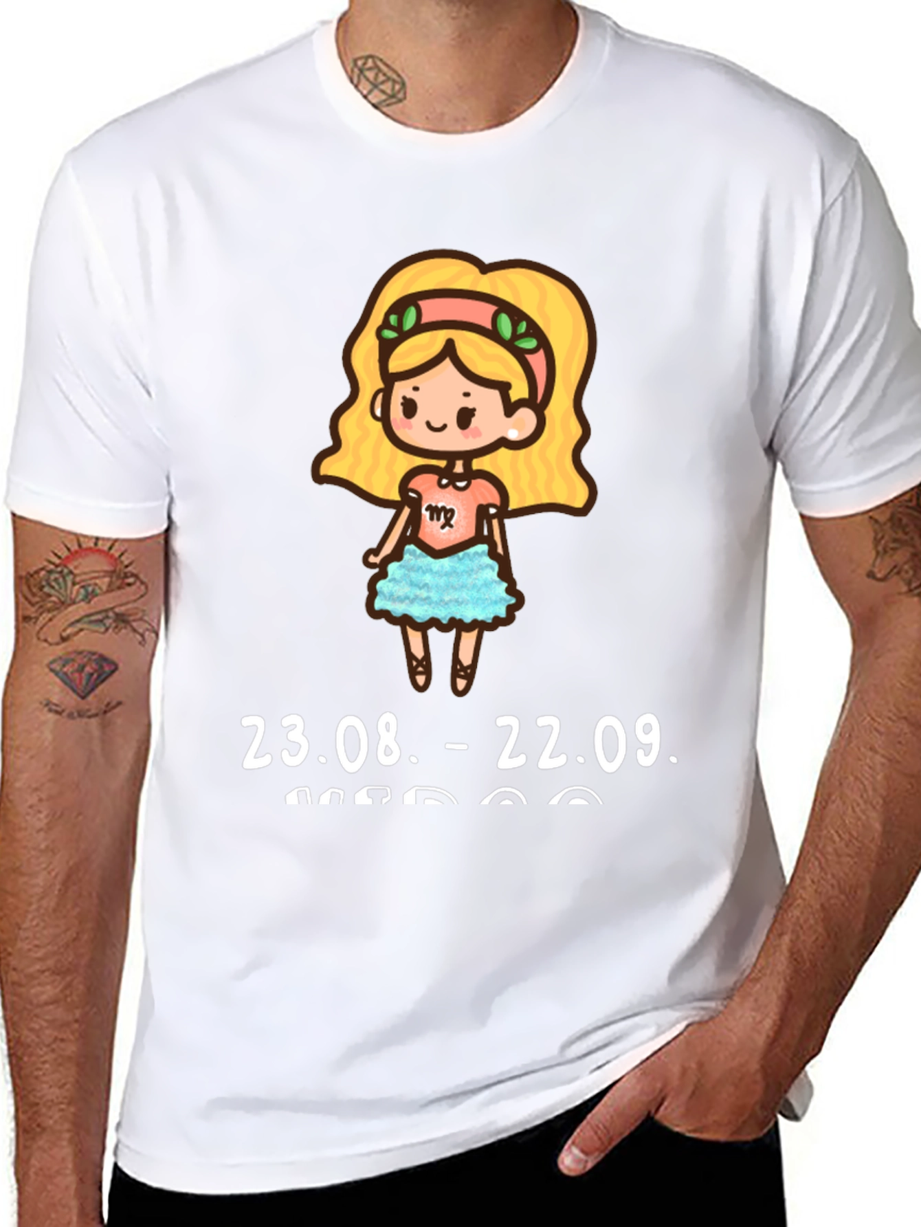 Virgo Zodiac Sign Graphic Tee