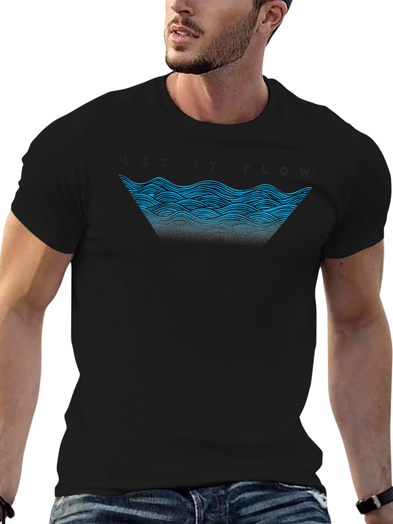 Let it Flow Graphic Tee - Premium Comfort