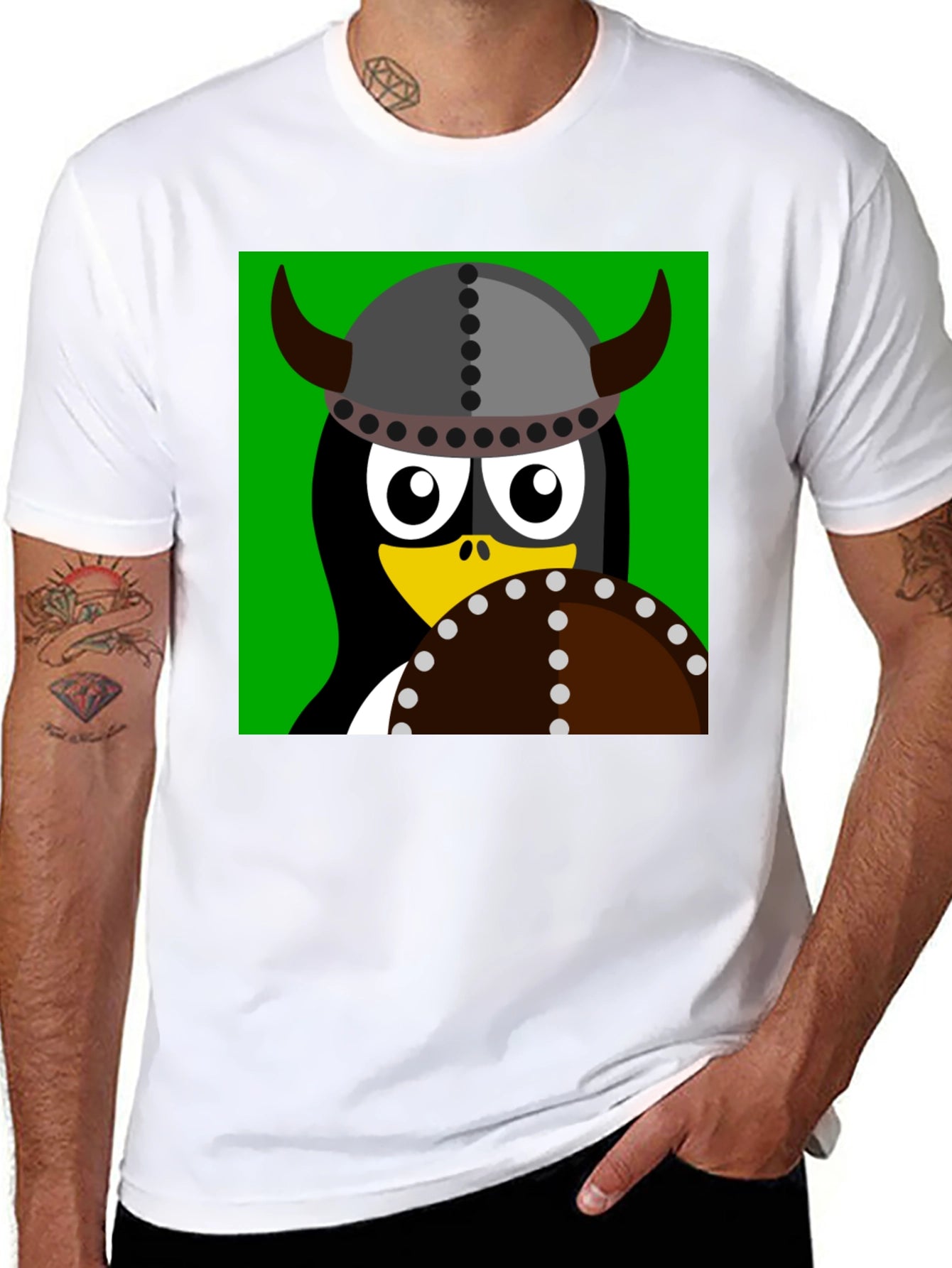 Viking Penguin Graphic T-Shirt - Black