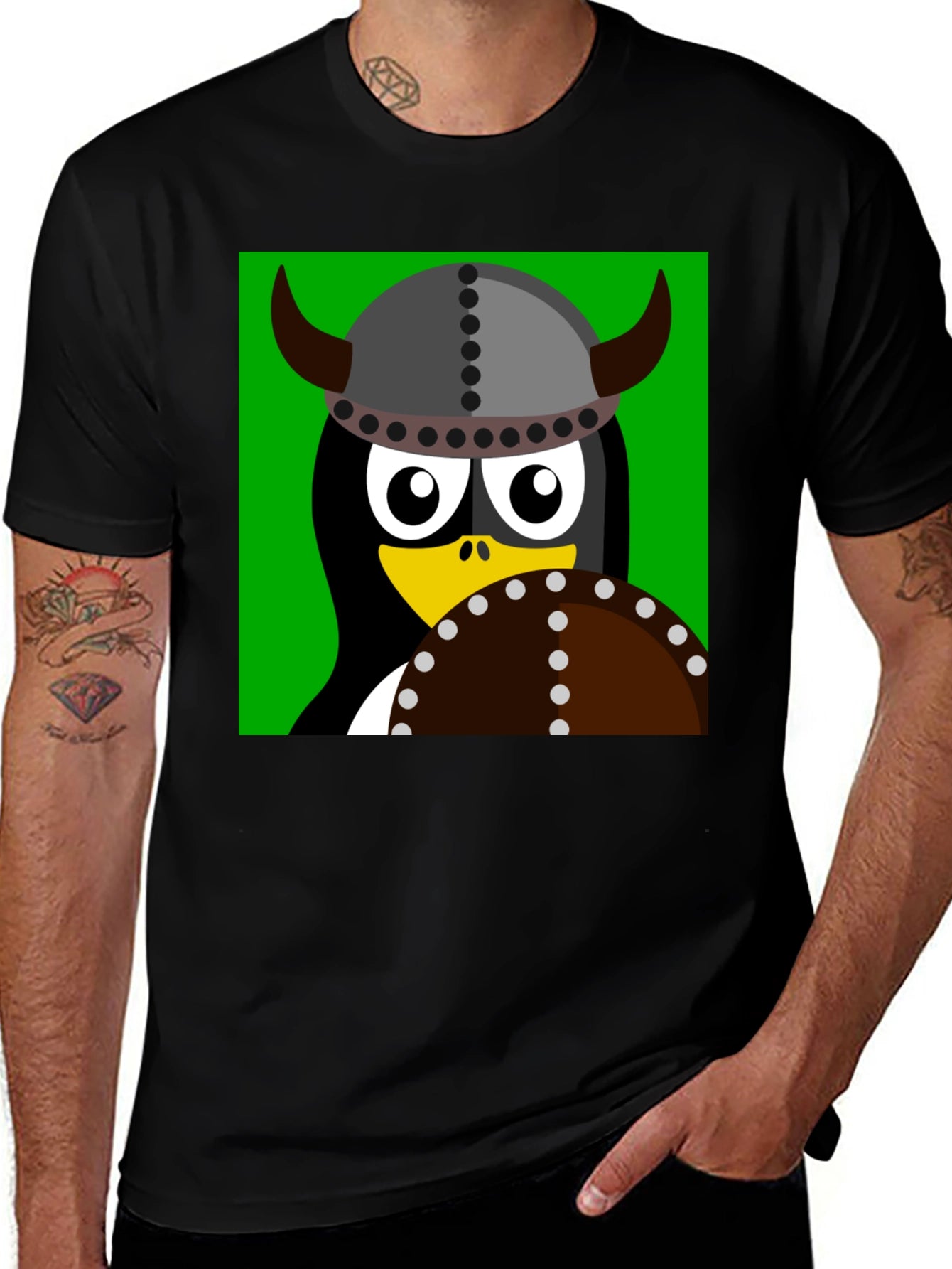 Viking Penguin Graphic T-Shirt - Black